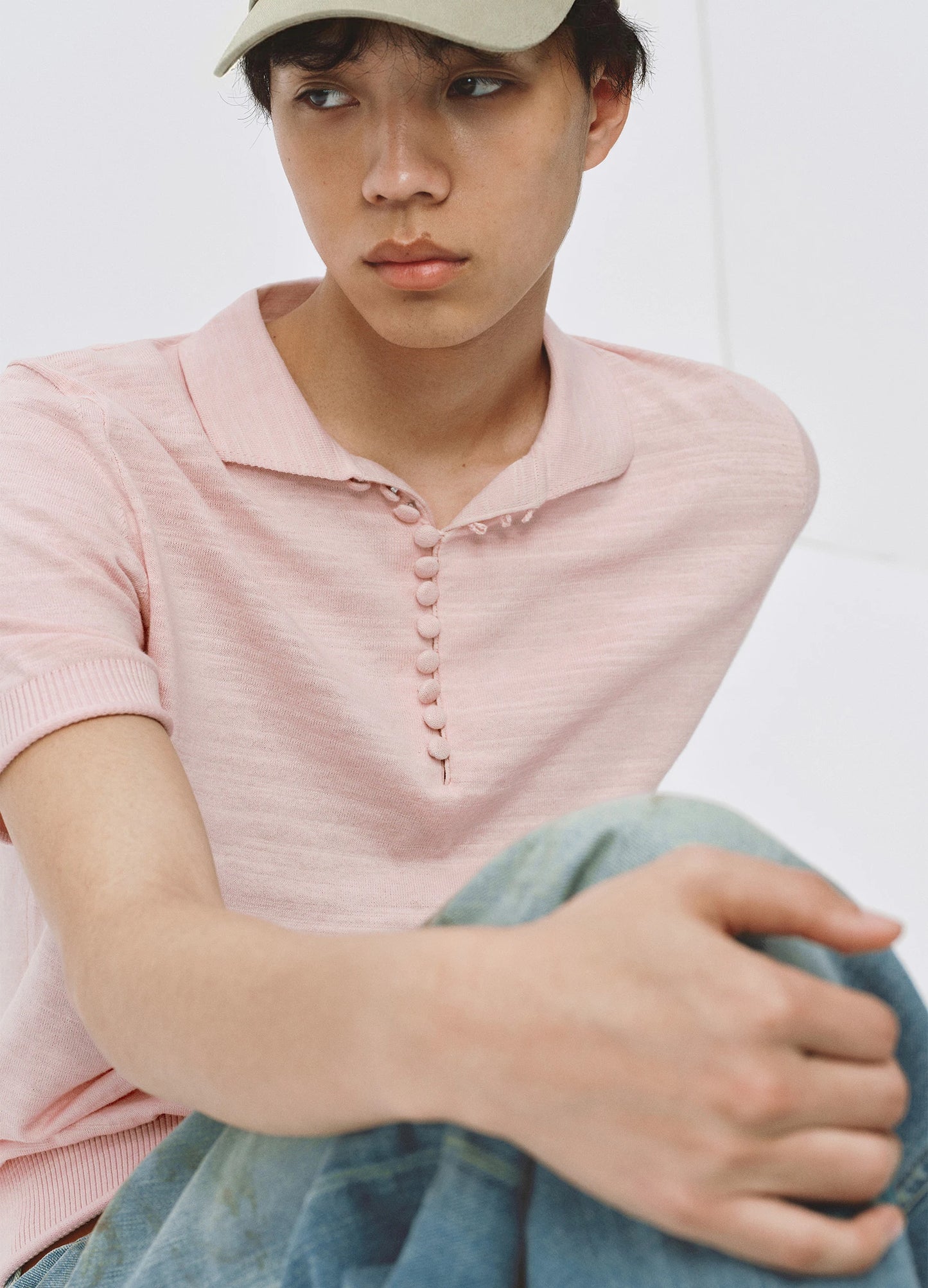 Contrast Knitted Polo