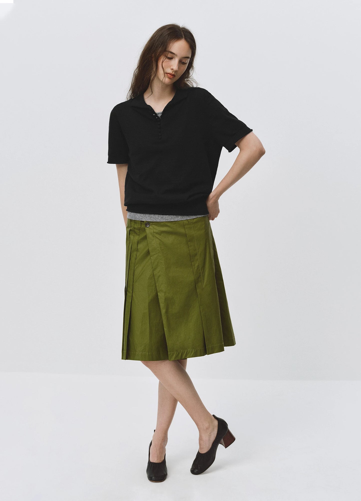 Contrast Knitted Polo
