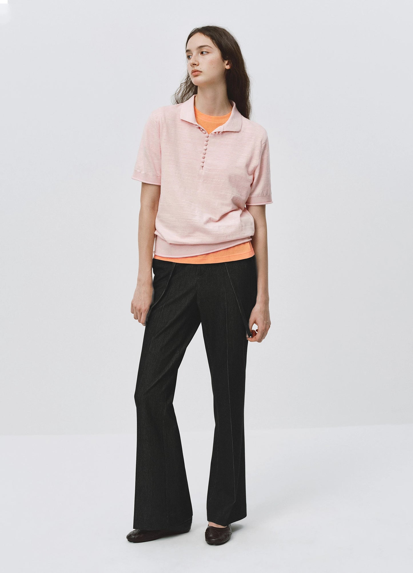 Contrast Knitted Polo