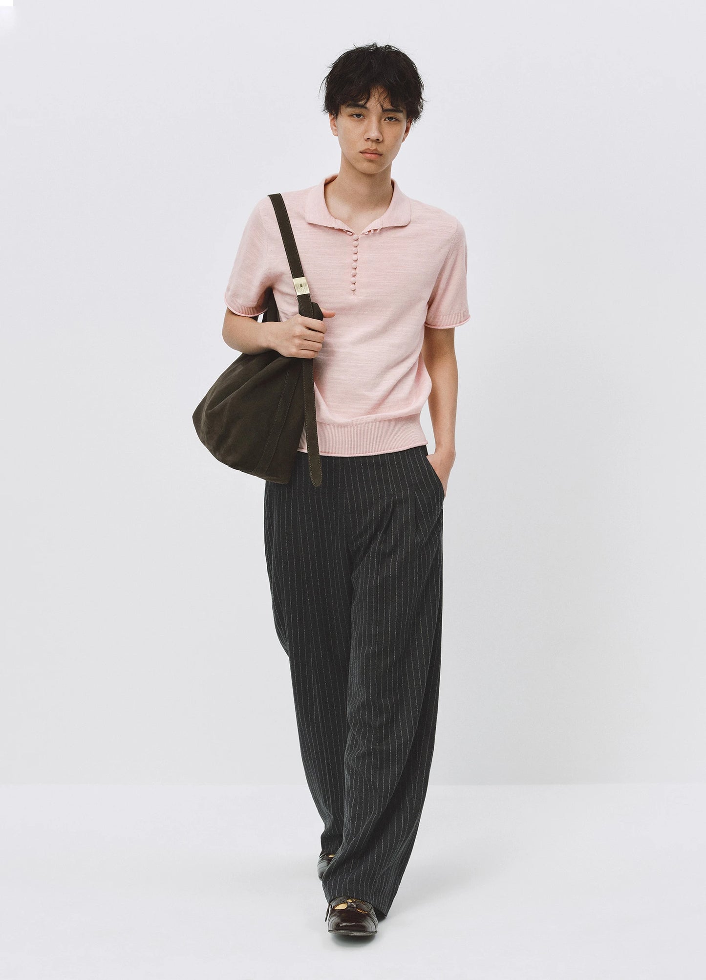 Contrast Knitted Polo