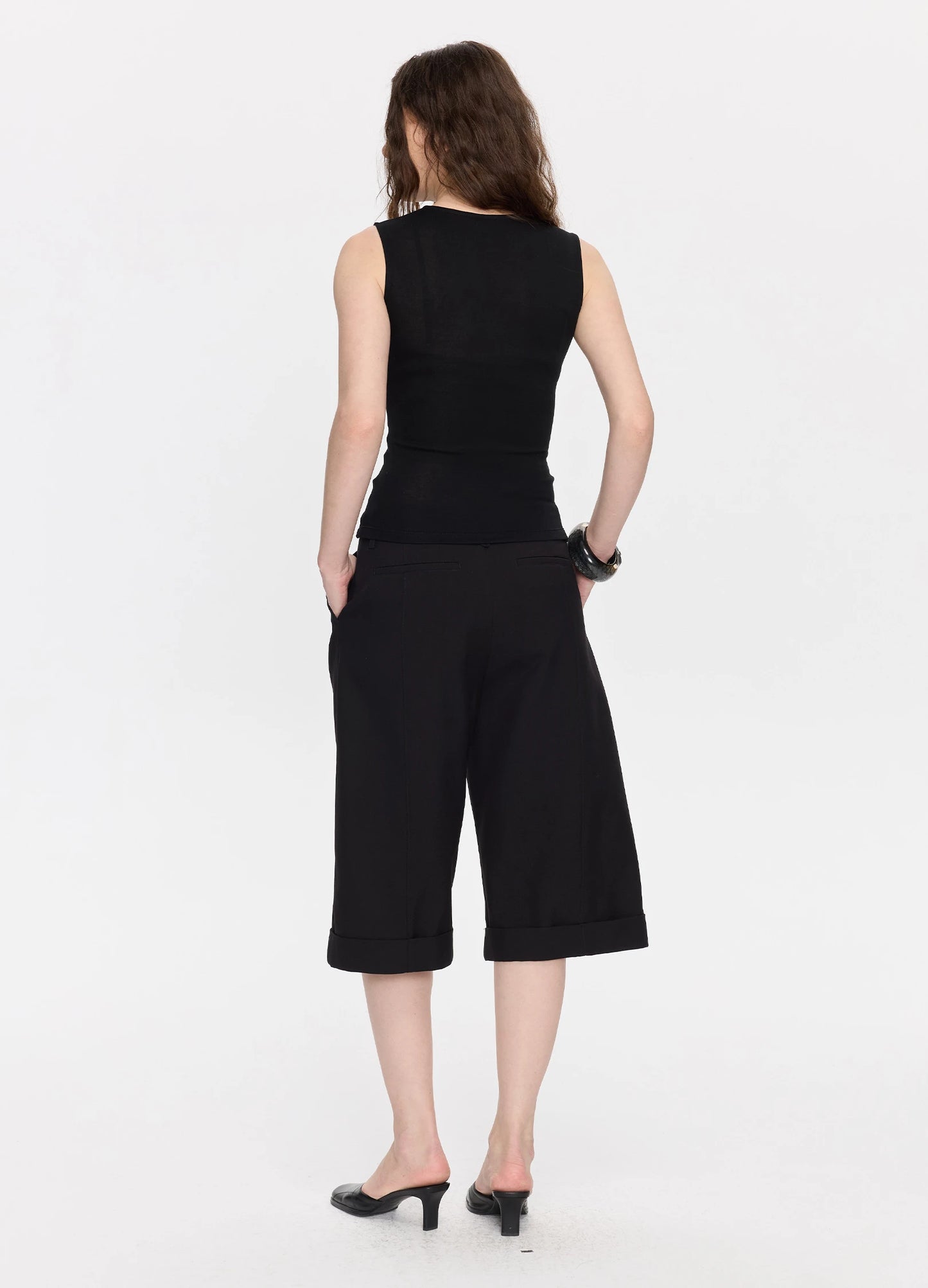 Cropped Tailored Trousers