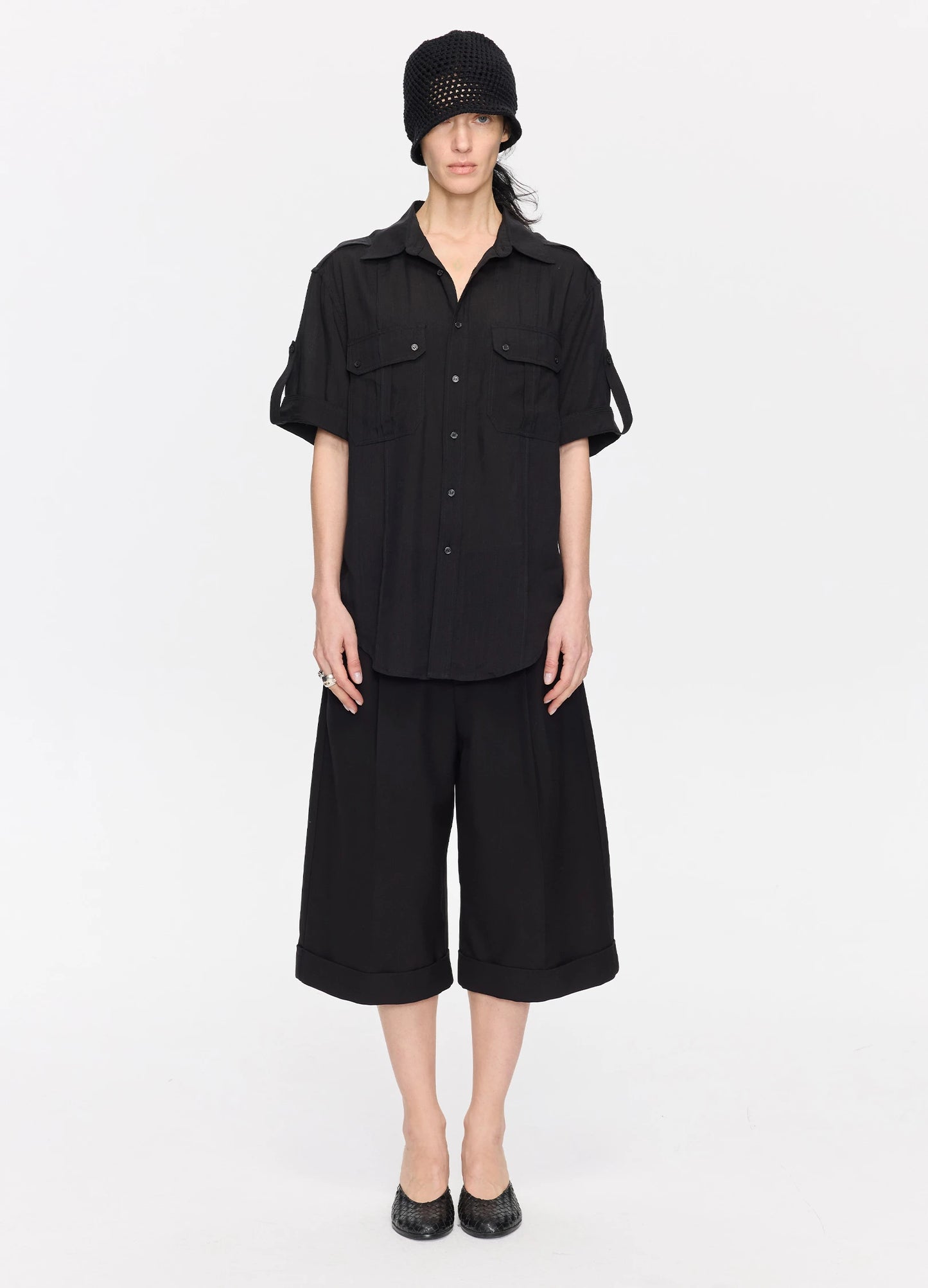 Cropped Tailored Trousers