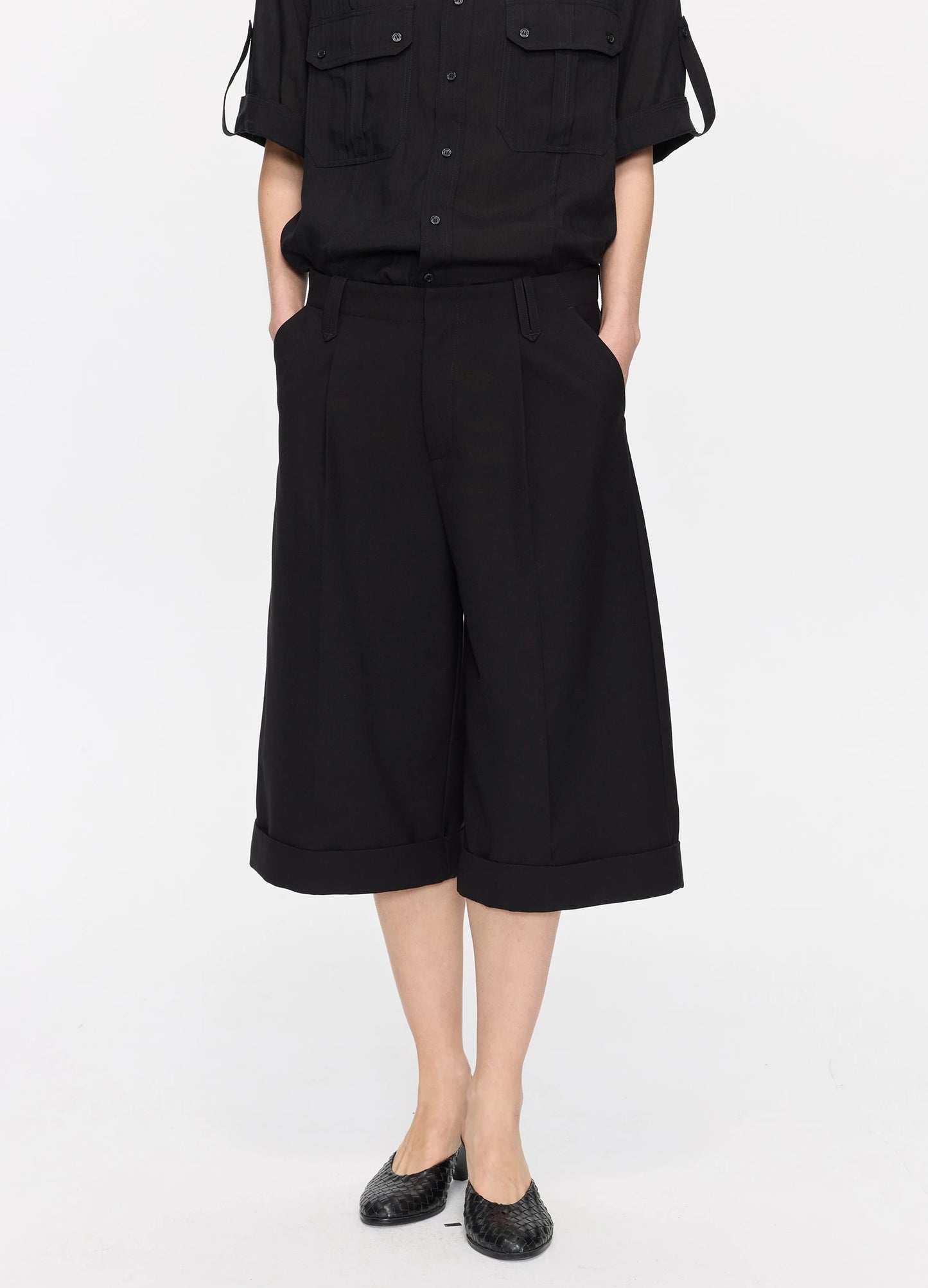 Cropped Tailored Trousers