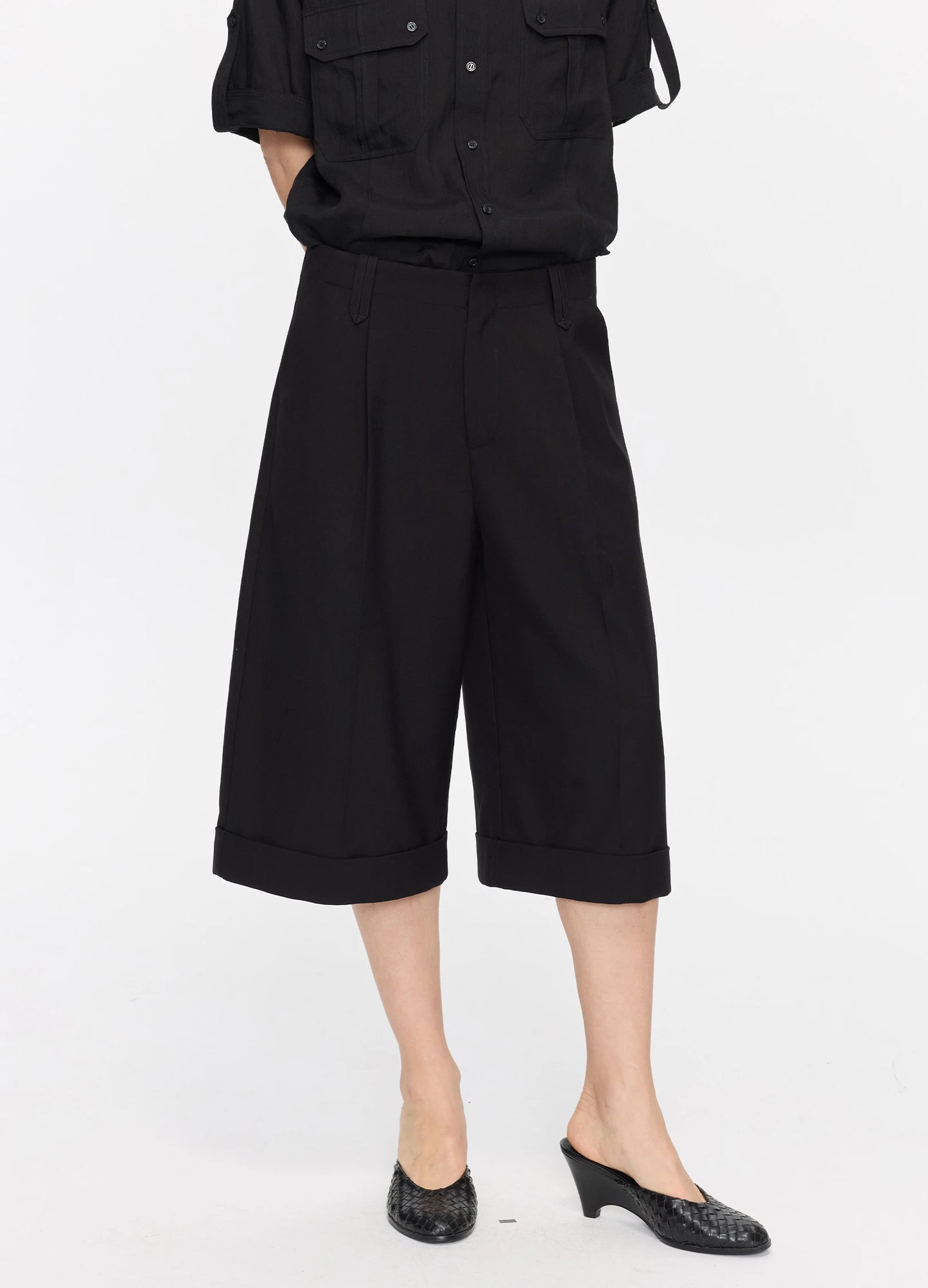 Cropped Tailored Trousers