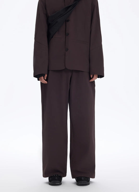 Cross Zip Wide Trousers