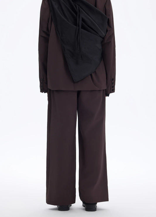 Cross Zip Wide Trousers