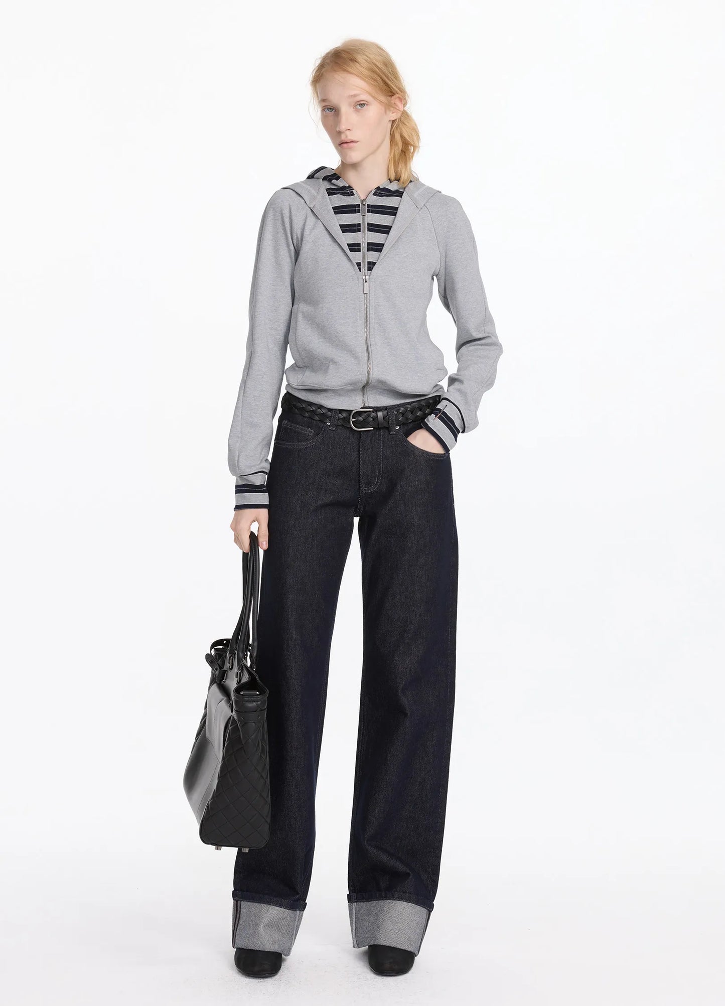 Cuffed Raw Denims
