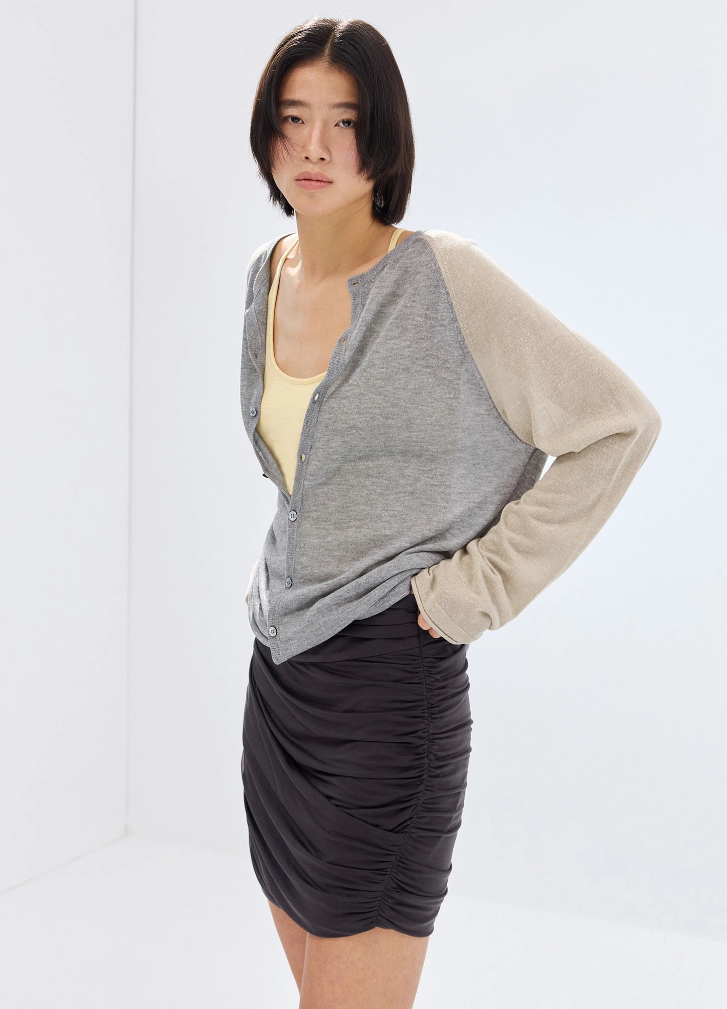 Cupro Mini Skirt