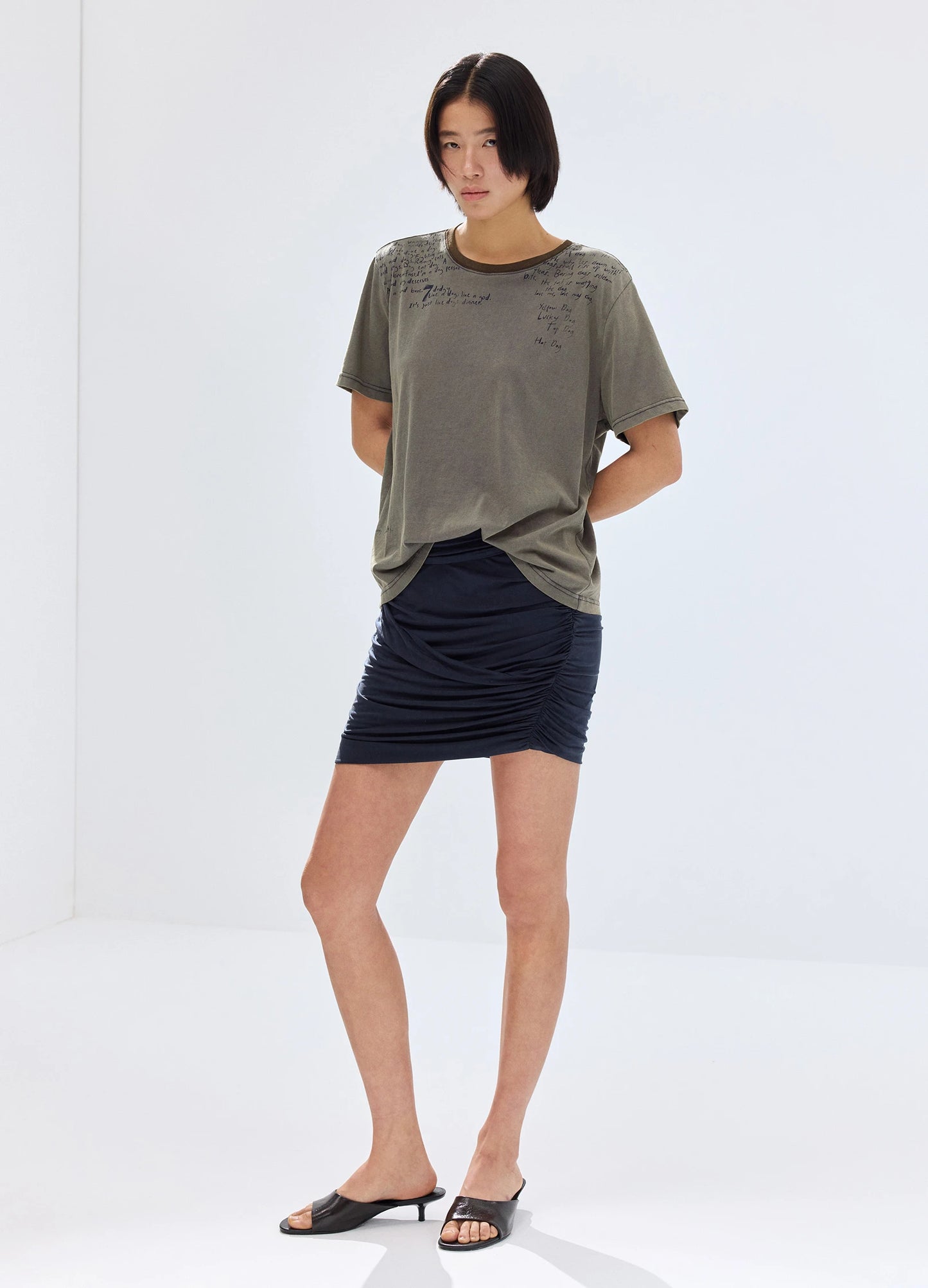 Cupro Mini Skirt