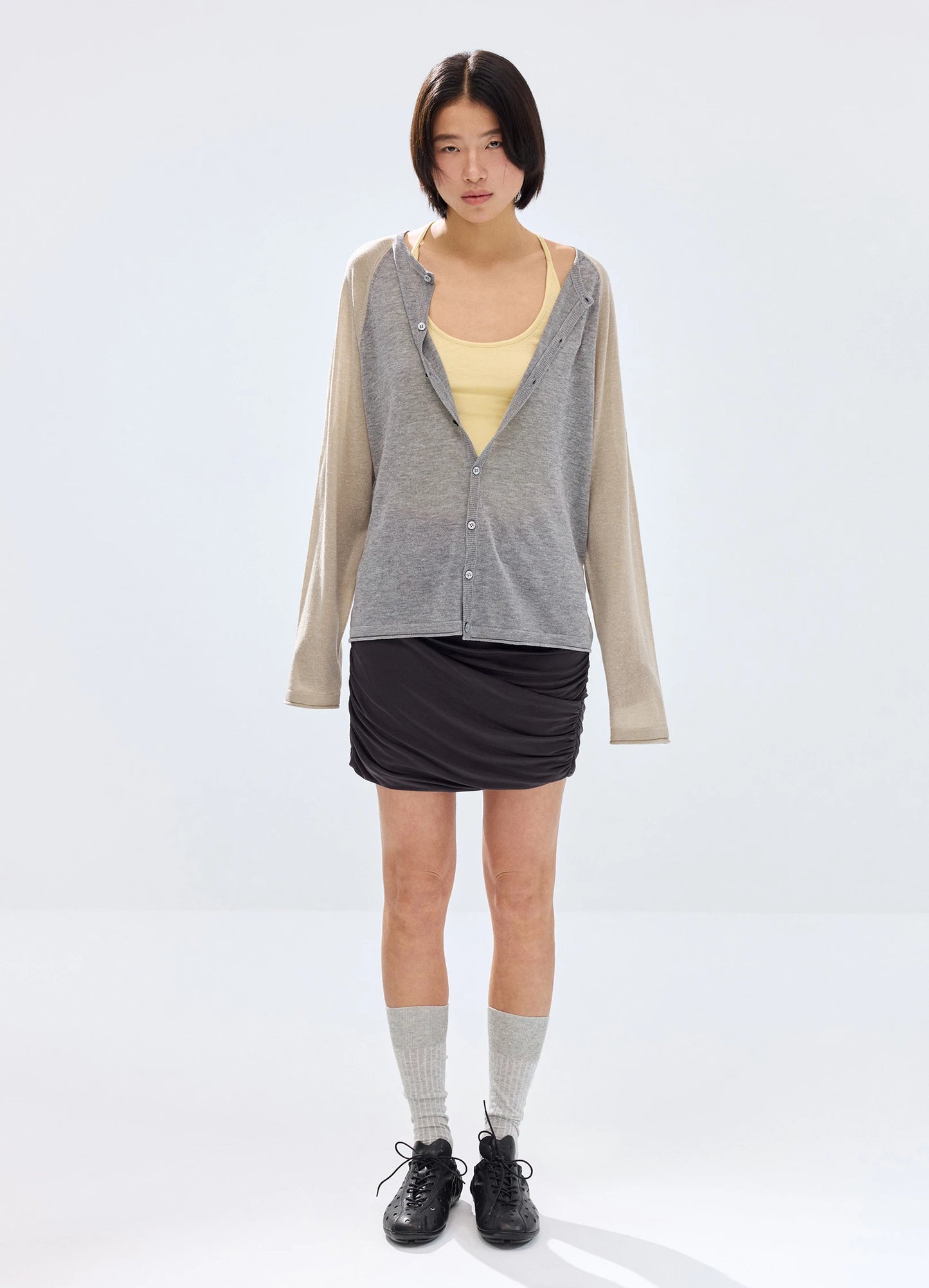 Cupro Mini Skirt