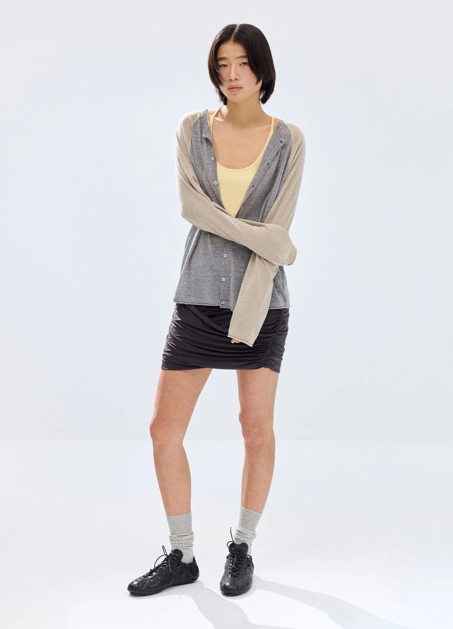 Cupro Mini Skirt