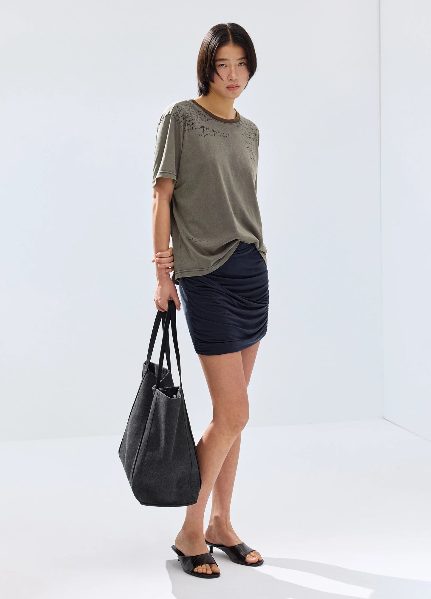 Cupro Mini Skirt