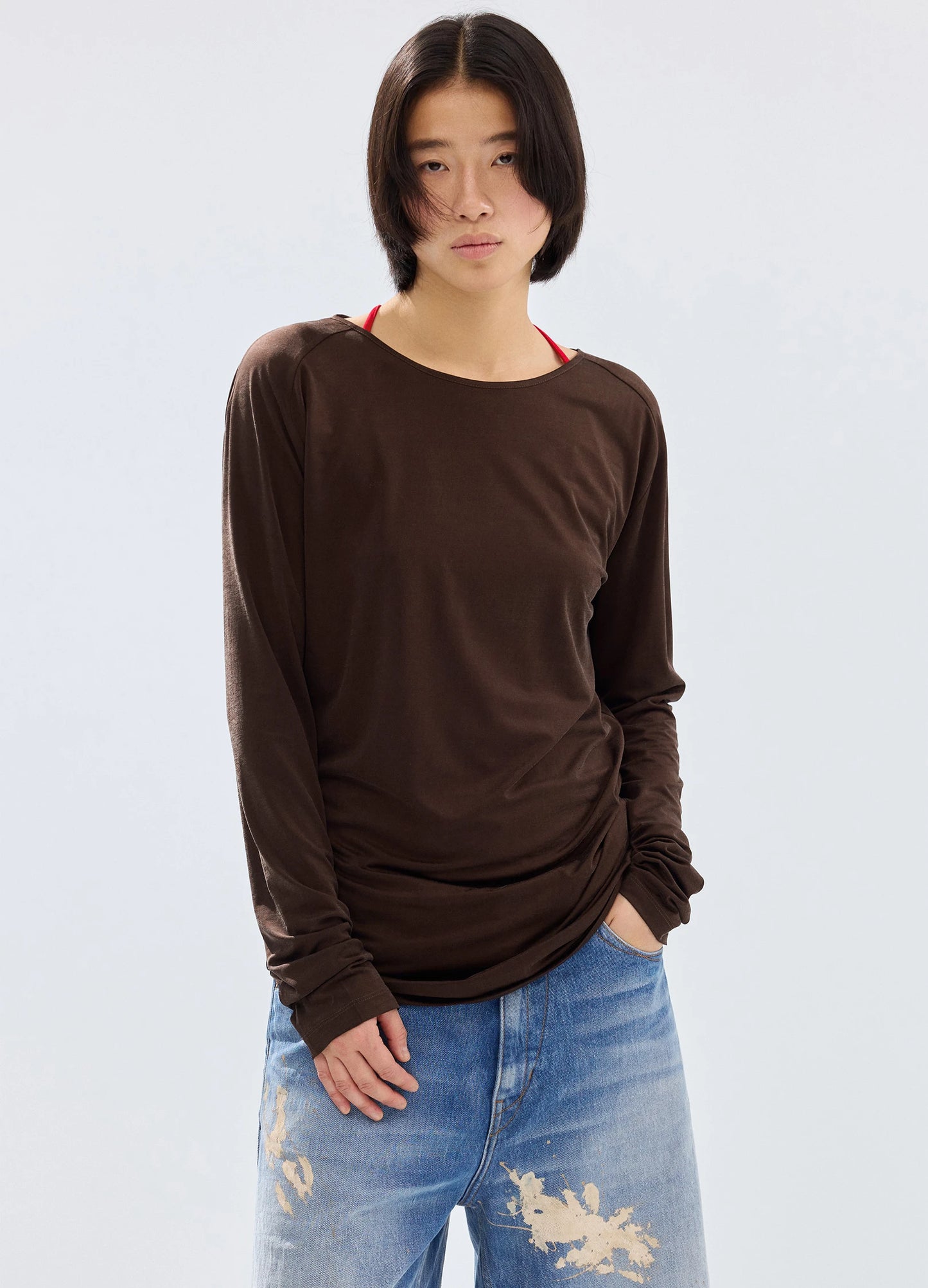 Cupro Tie Tee