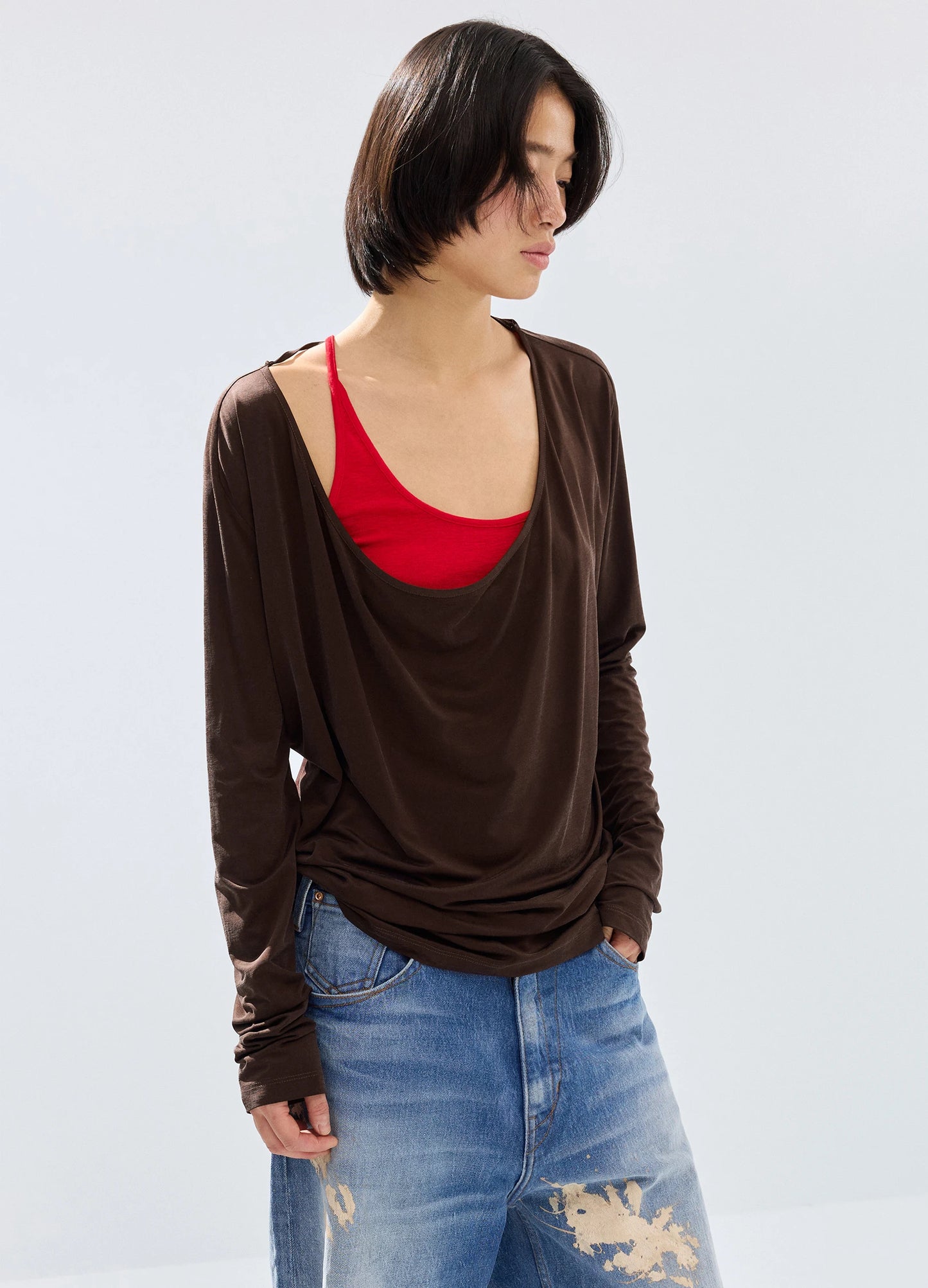 Cupro Tie Tee