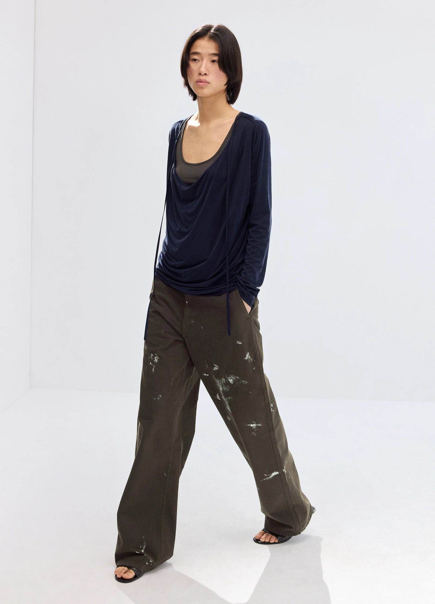 Cupro Tie Tee