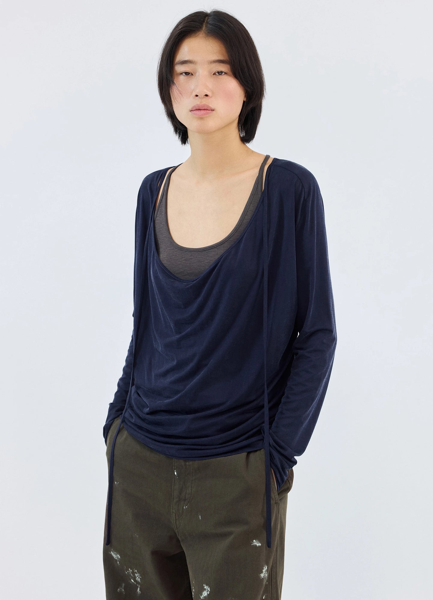 Cupro Tie Tee