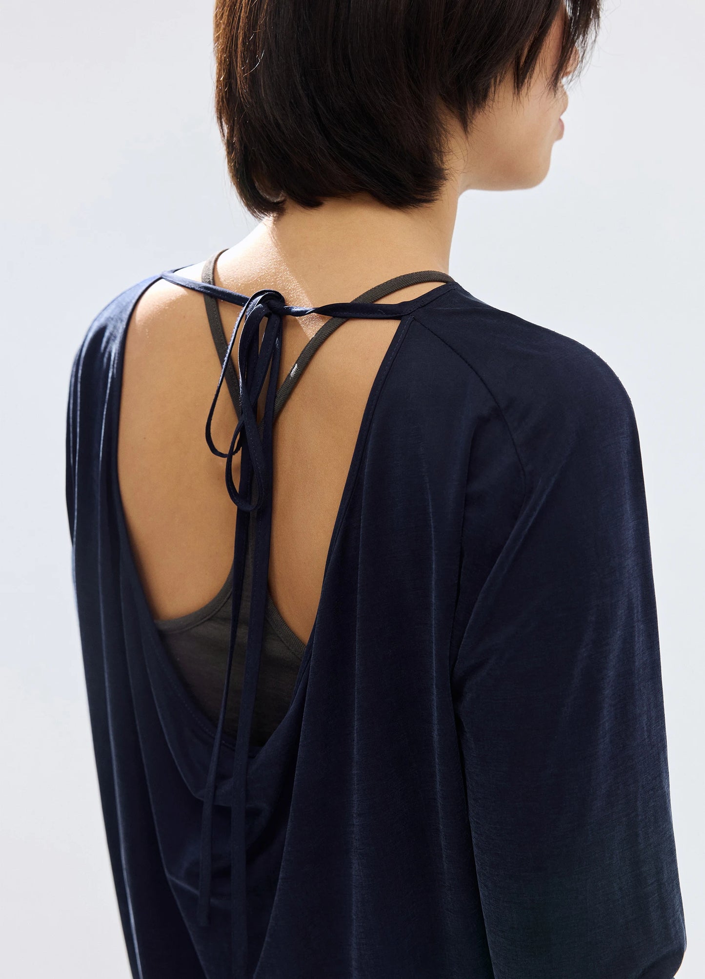 Cupro Tie Tee