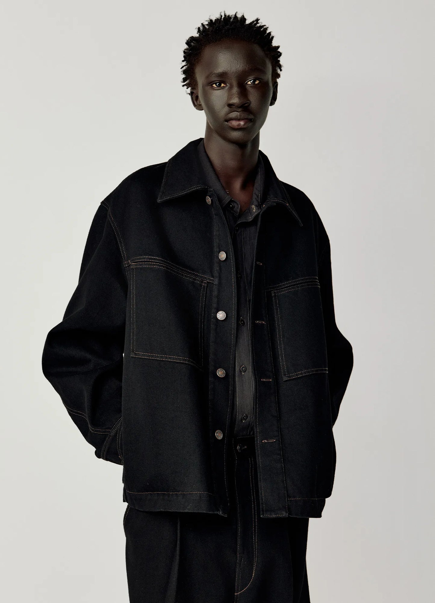 Curved Lapel Jacket