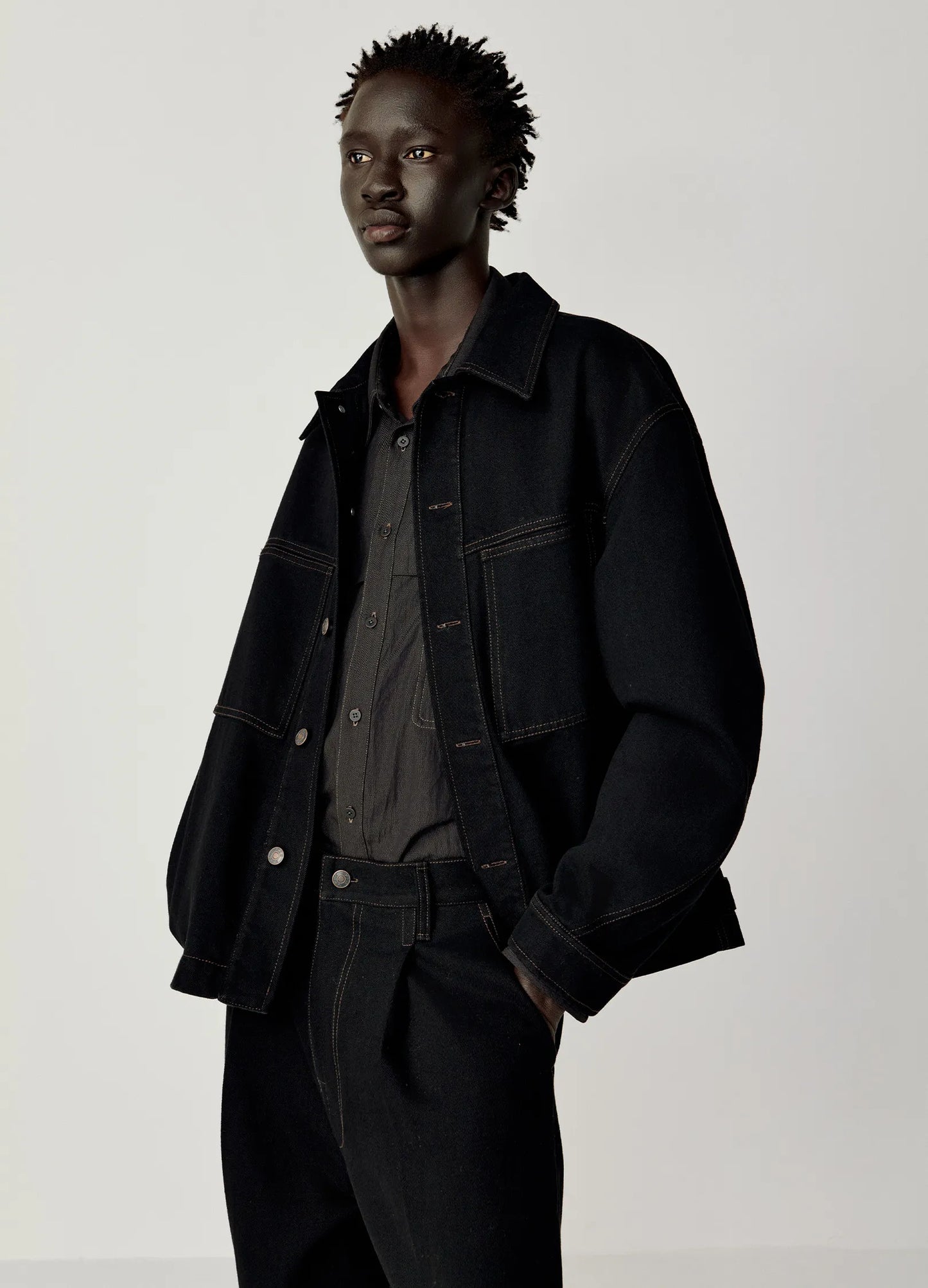 Curved Lapel Jacket