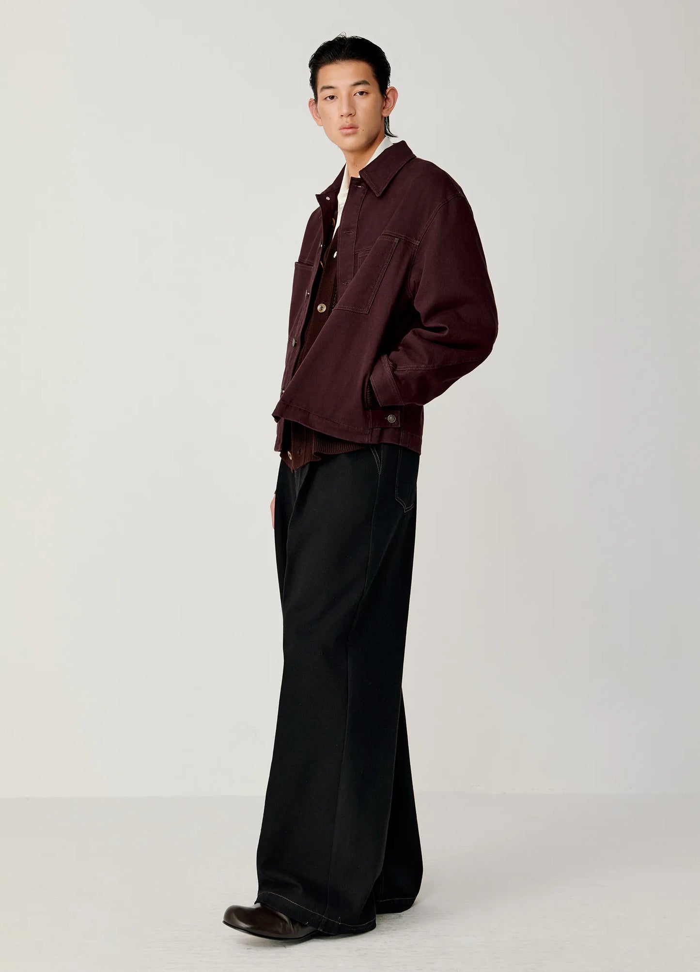 Curved Lapel Jacket