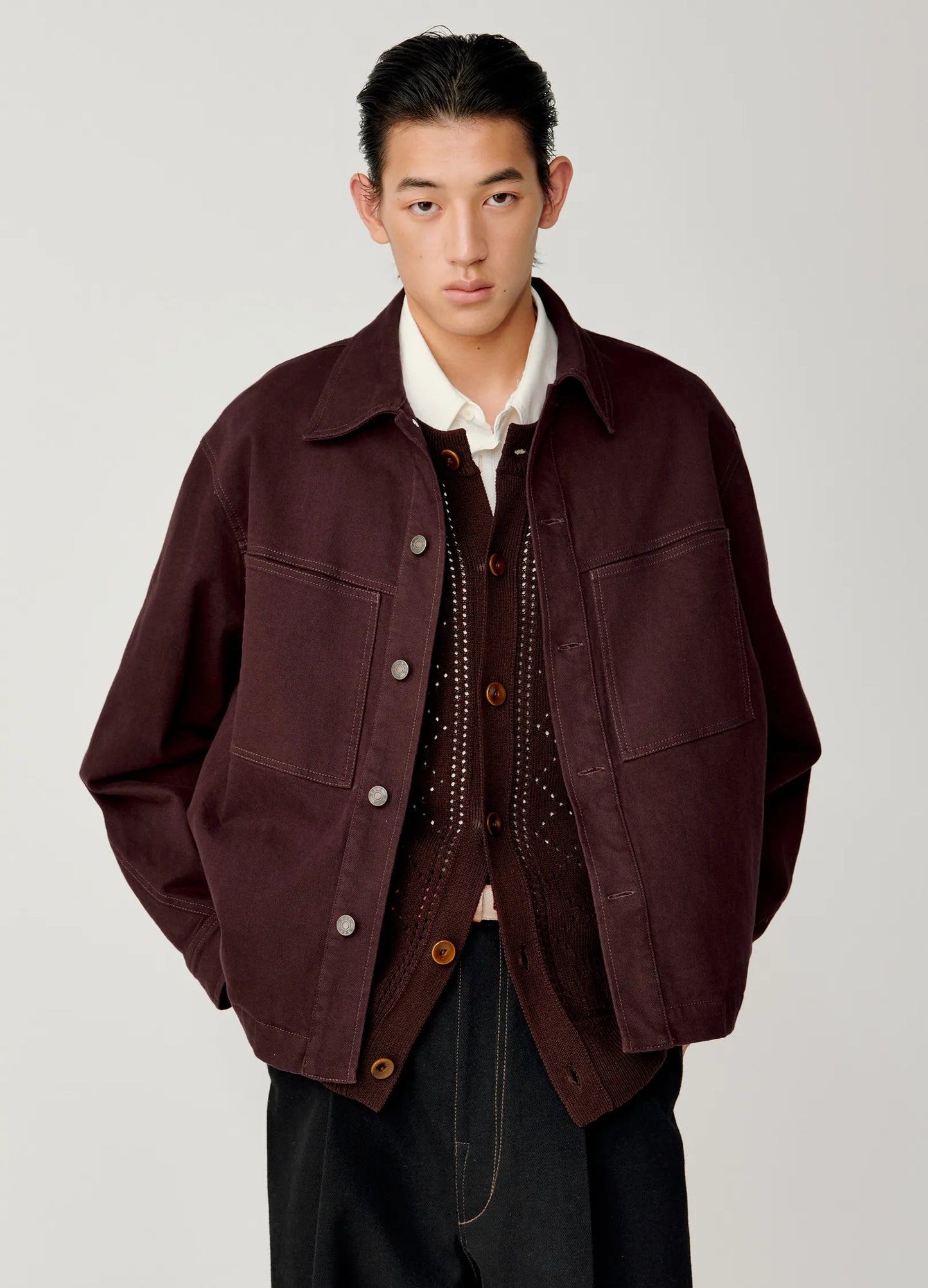 Curved Lapel Jacket