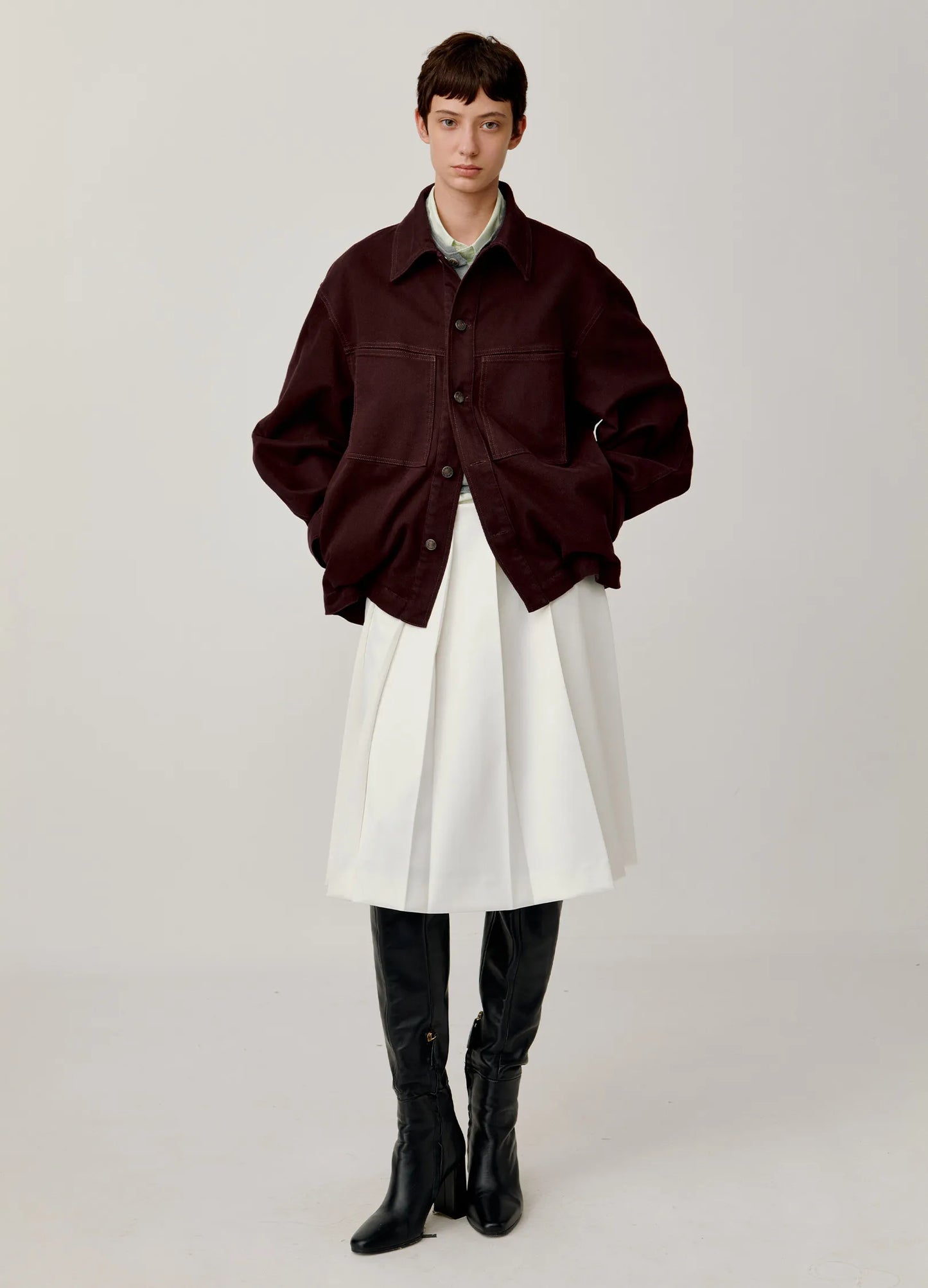 Curved Lapel Jacket