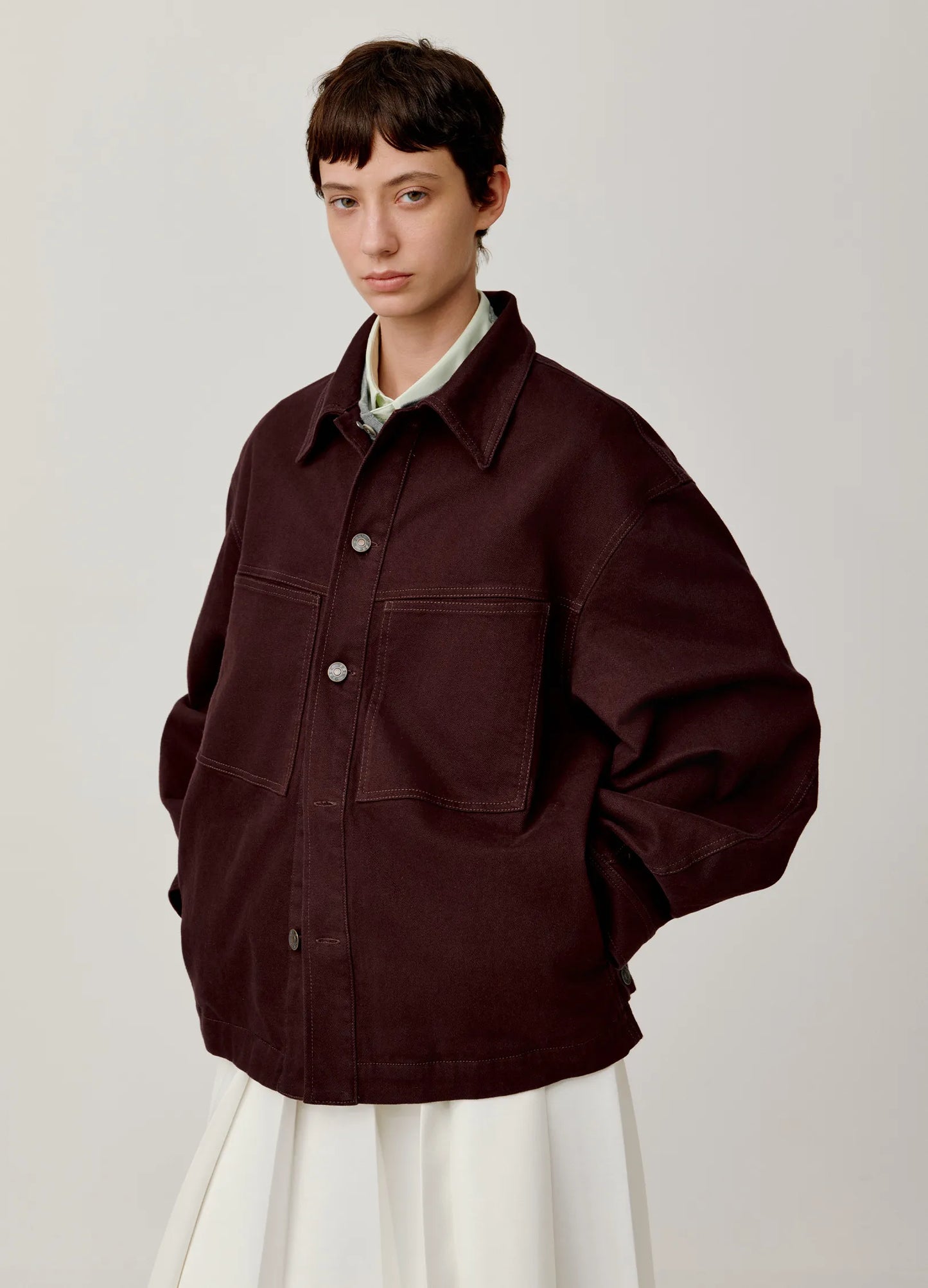 Curved Lapel Jacket
