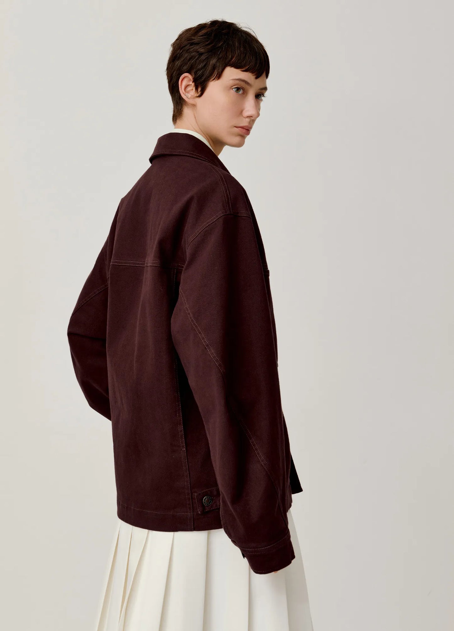 Curved Lapel Jacket