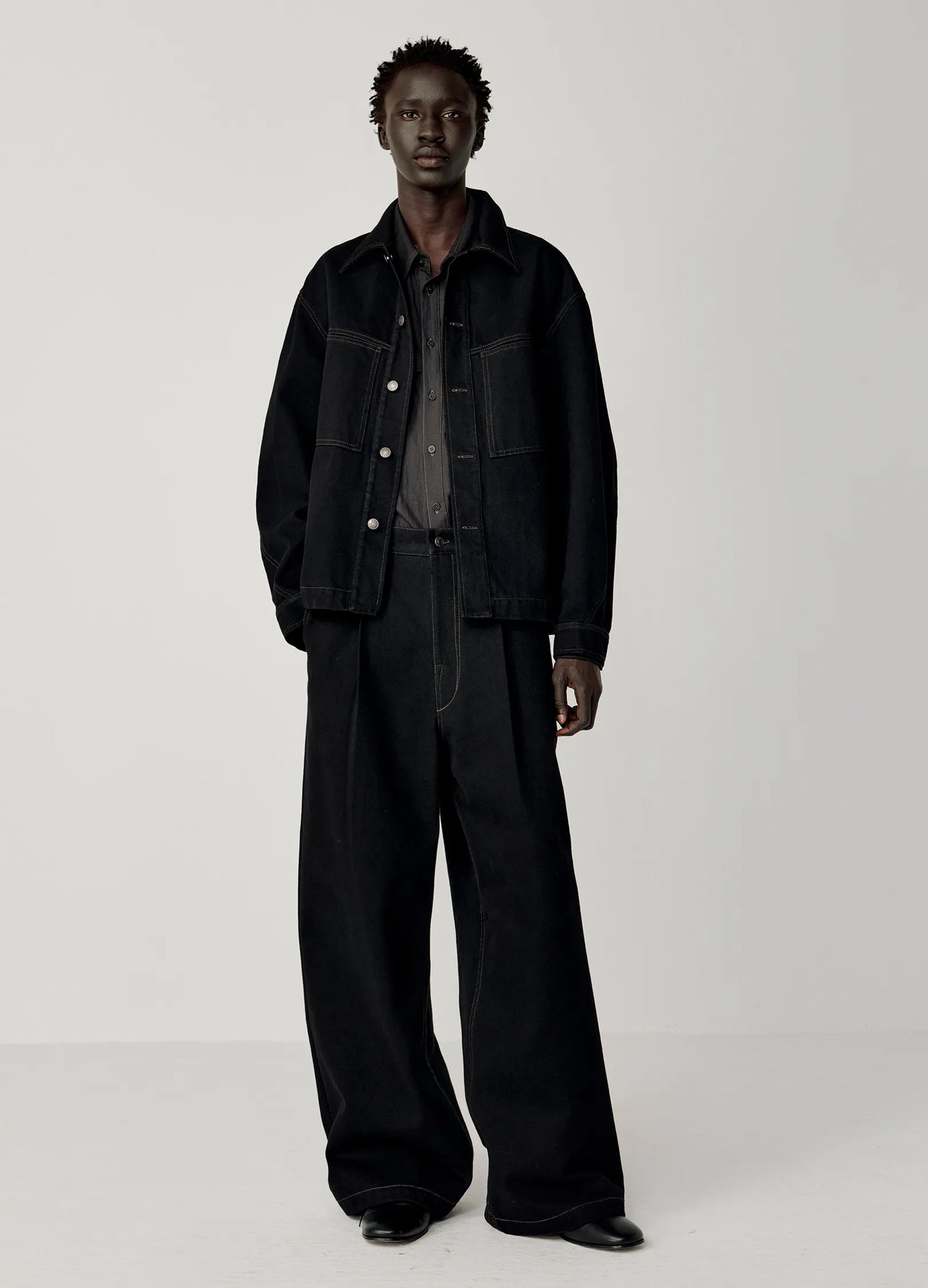 Curved Lapel Jacket