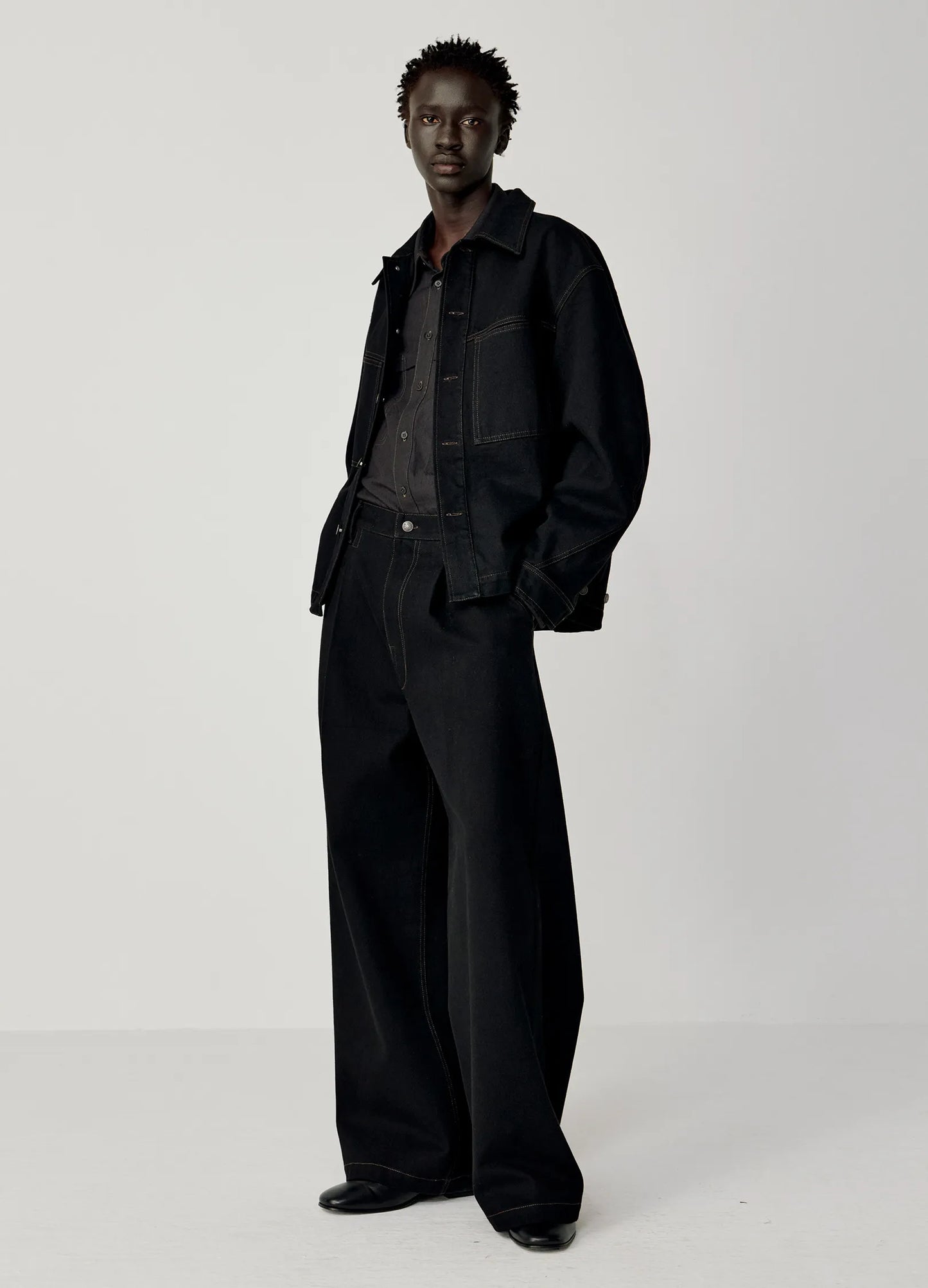 Curved Lapel Jacket