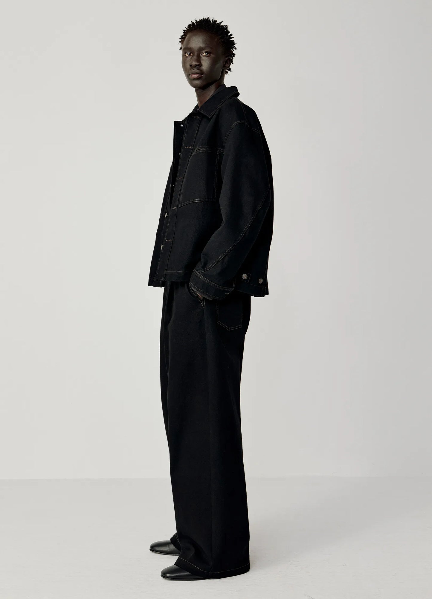 Curved Lapel Jacket