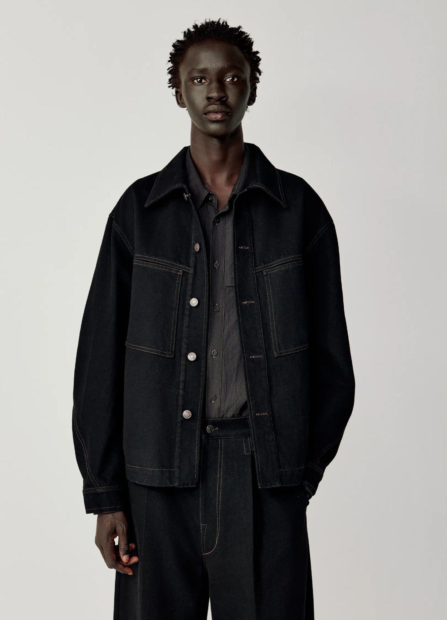 Curved Lapel Jacket