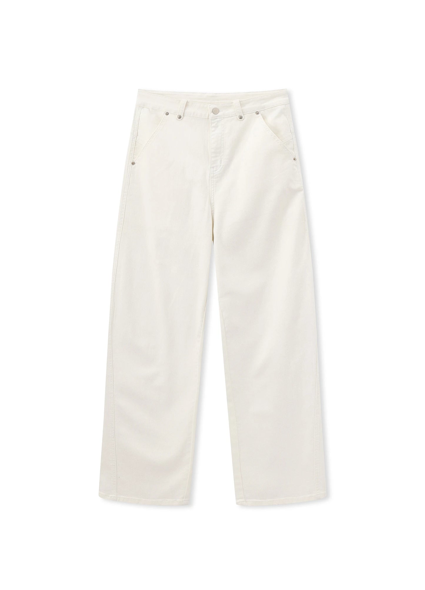 Curved White Denims