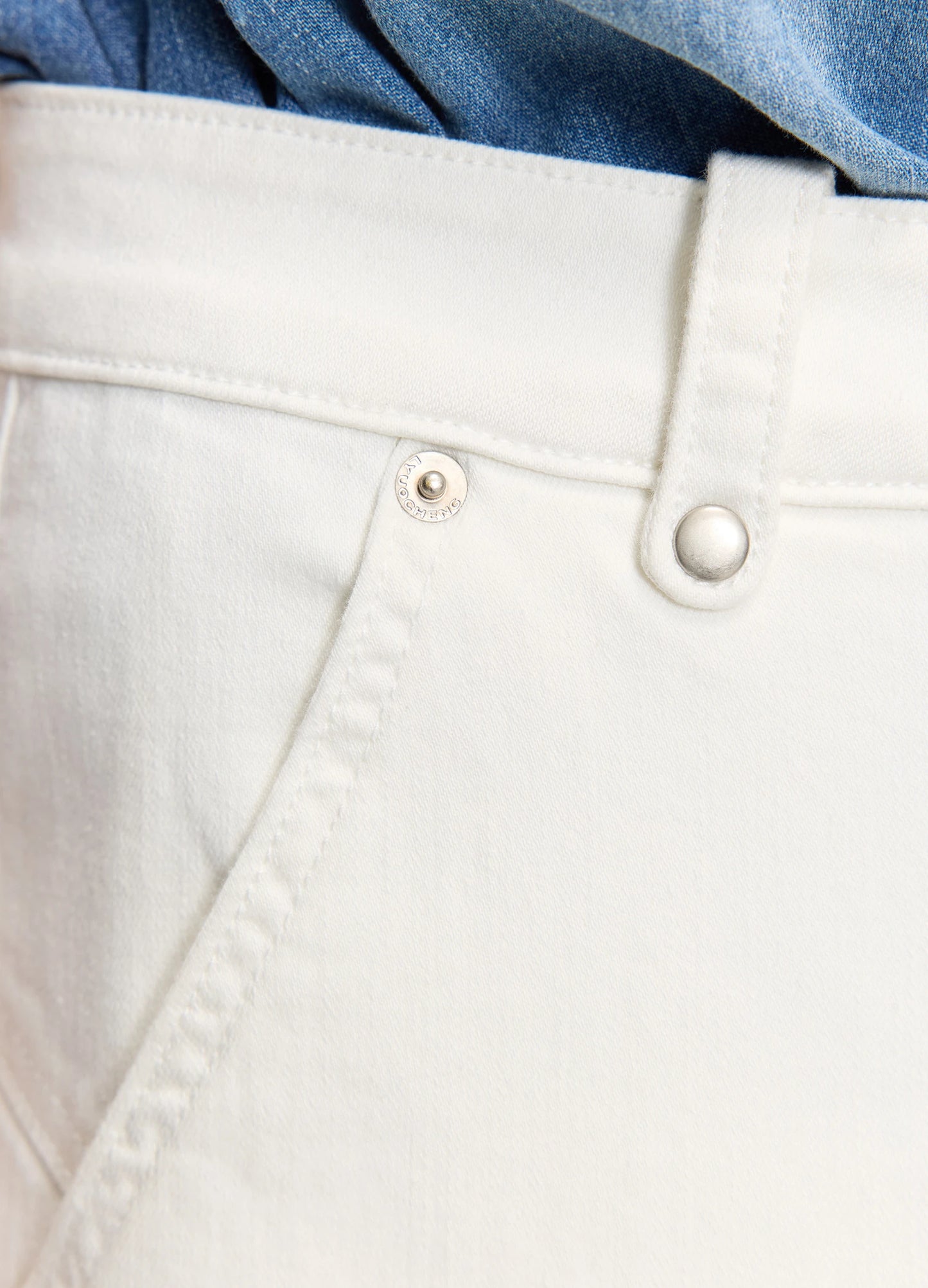 Curved White Denims