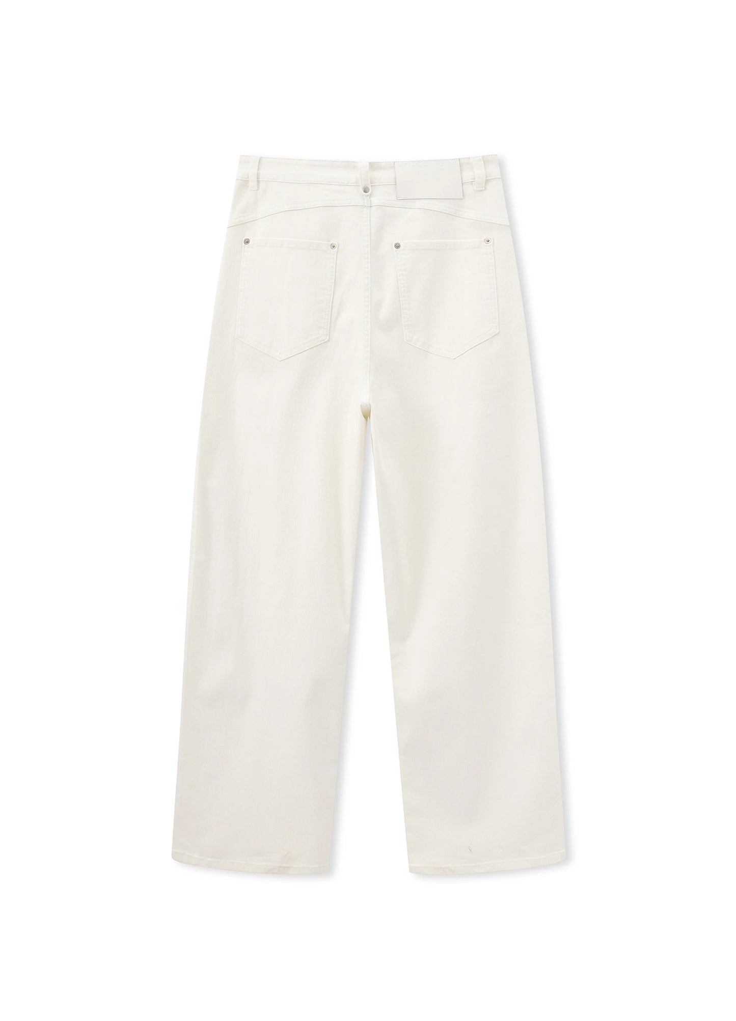 Curved White Denims