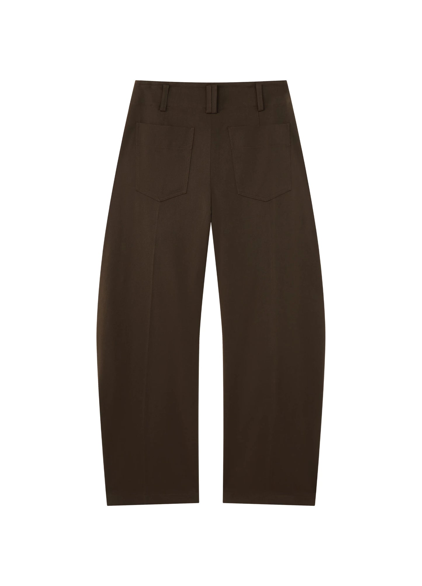 Curved Wool Trousers