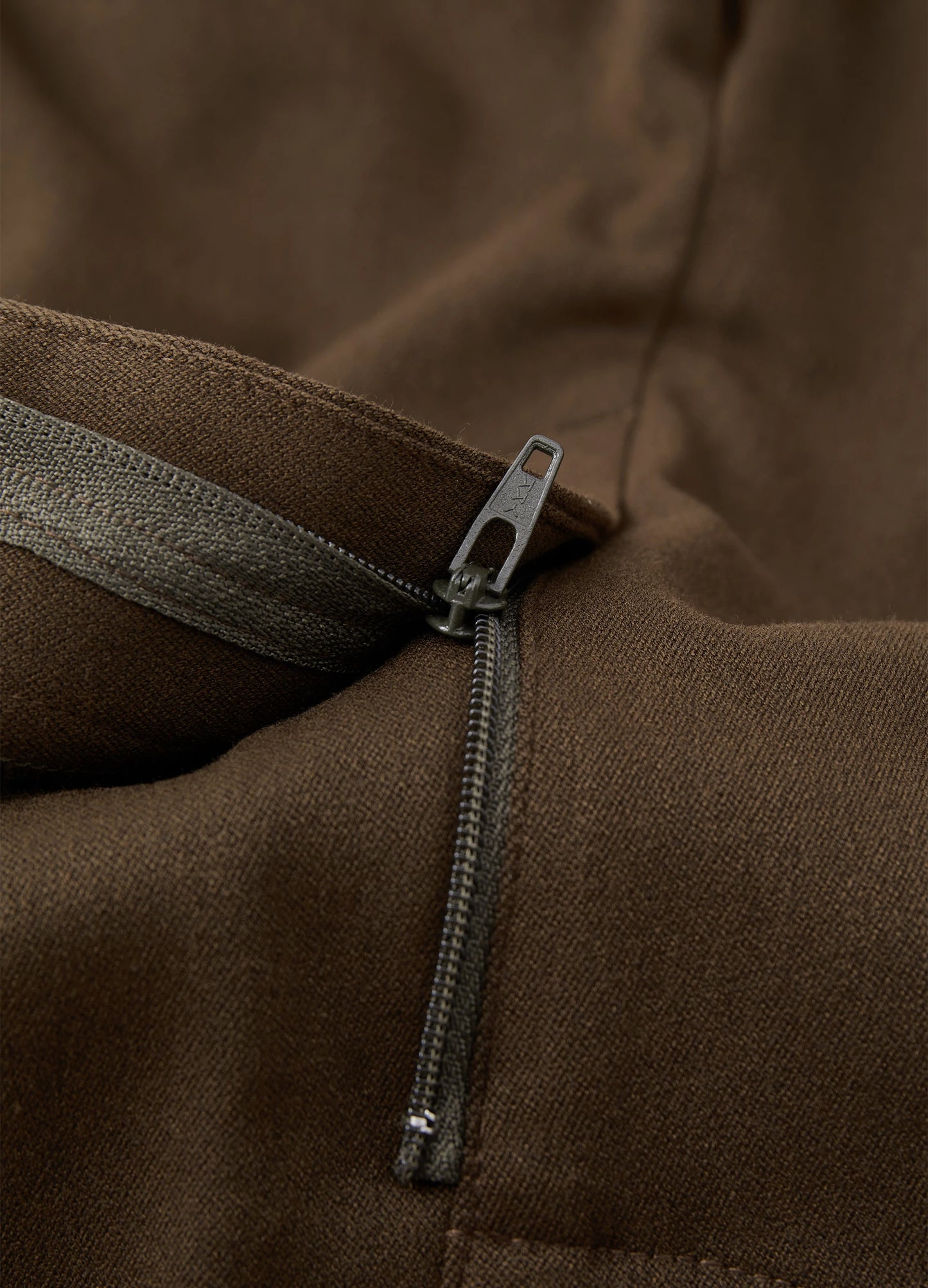 Curved Wool Trousers