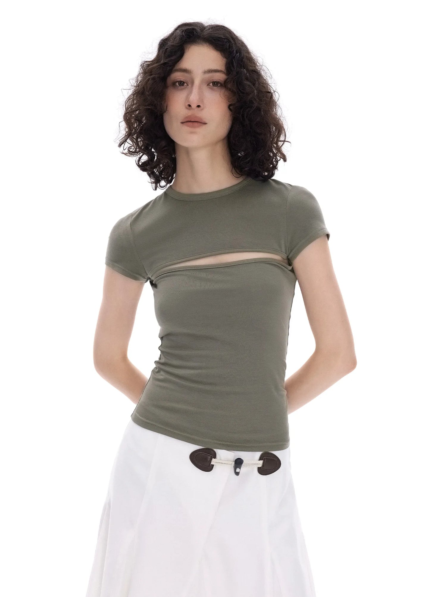 Cutout Fitted Top