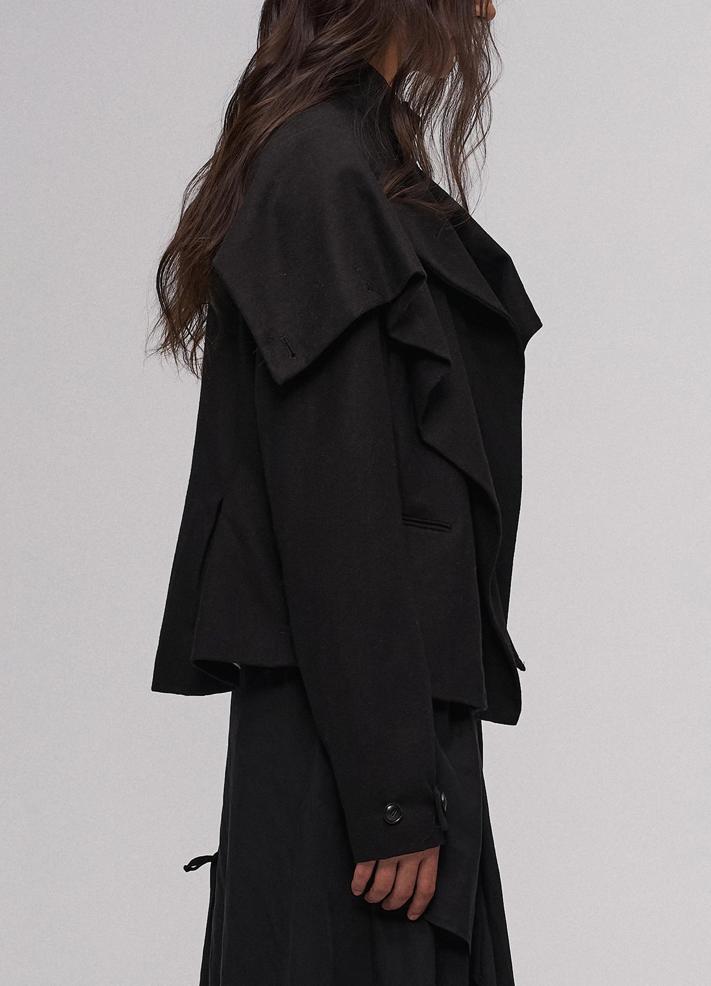 Distressed Collar Jacket