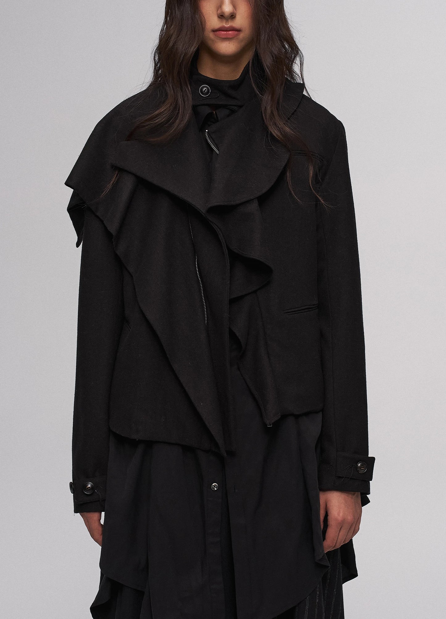 Distressed Collar Jacket