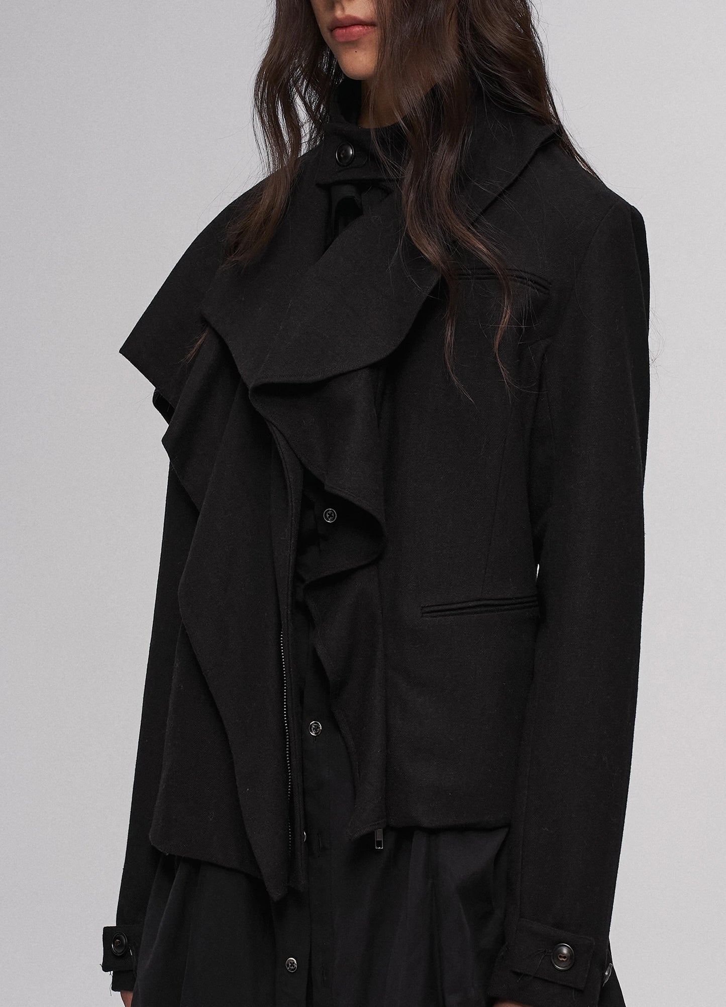 Distressed Collar Jacket