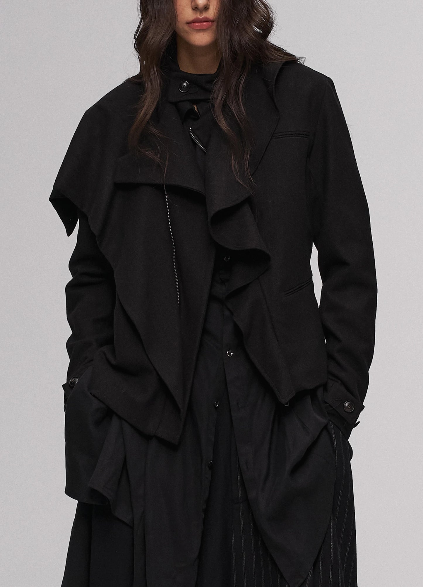 Distressed Collar Jacket