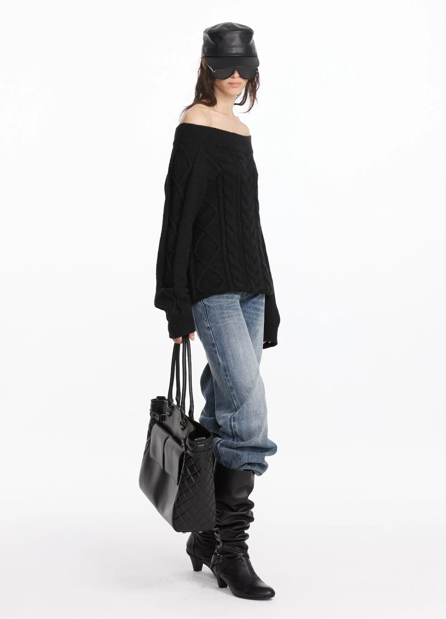 Distressed Low-Rise Denims