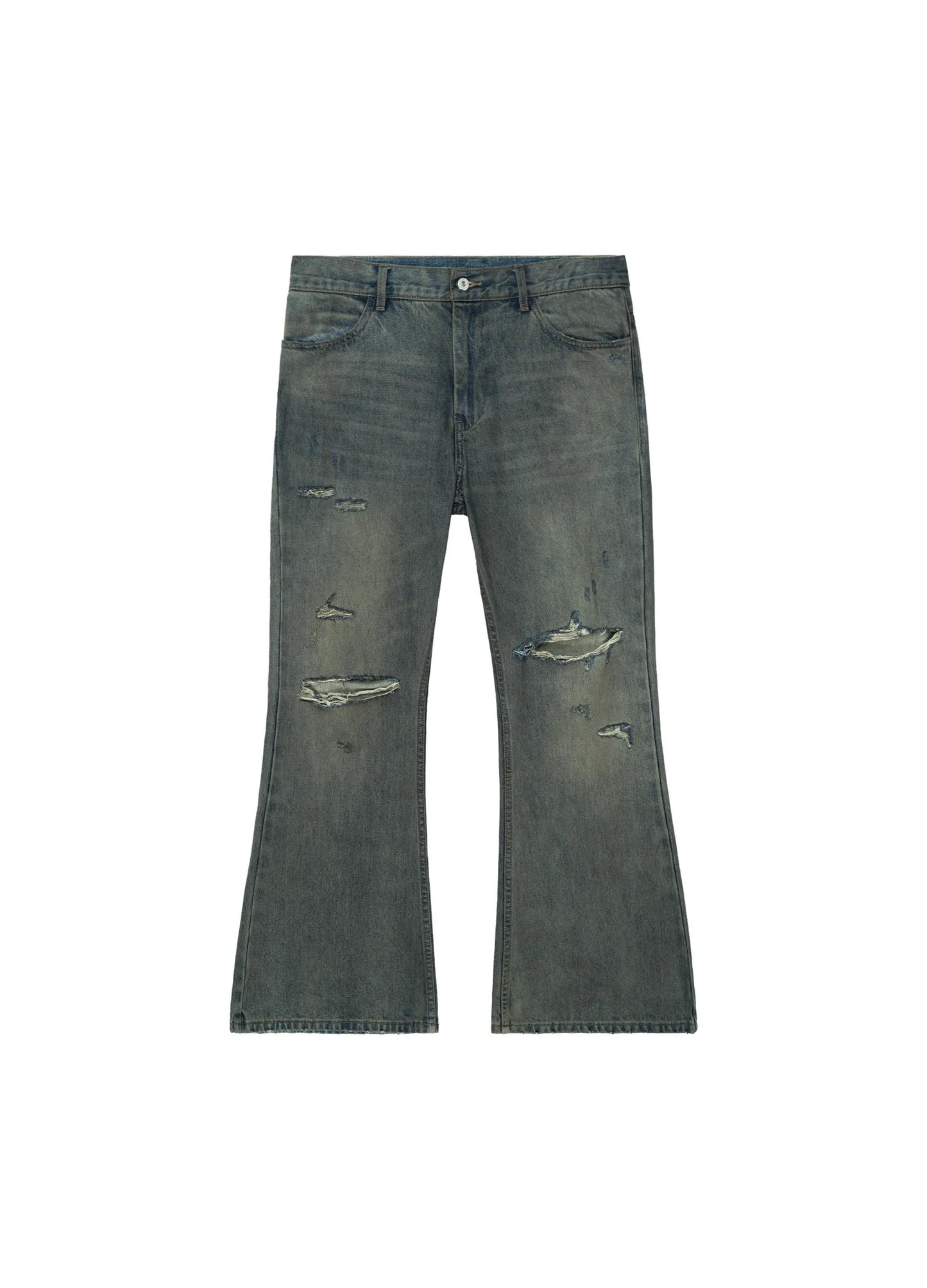 Distressed Wide Flares