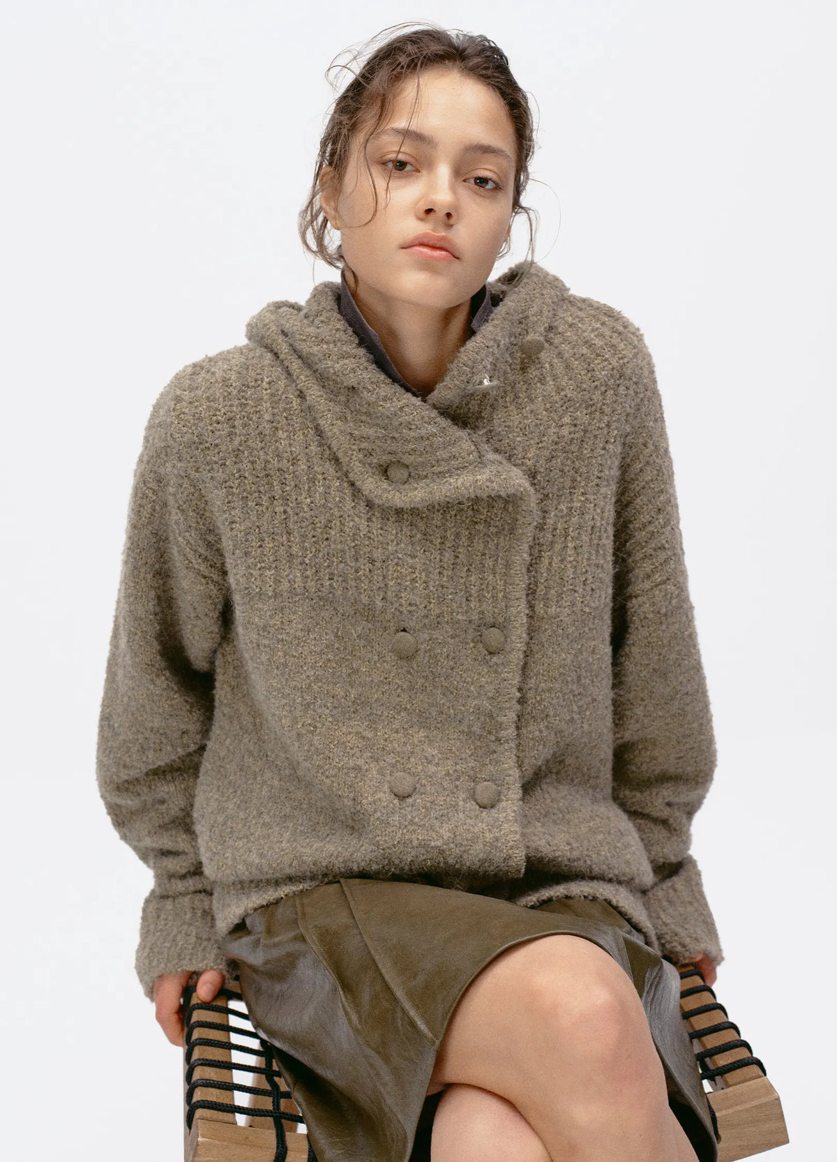 Double-Breasted Cardigan