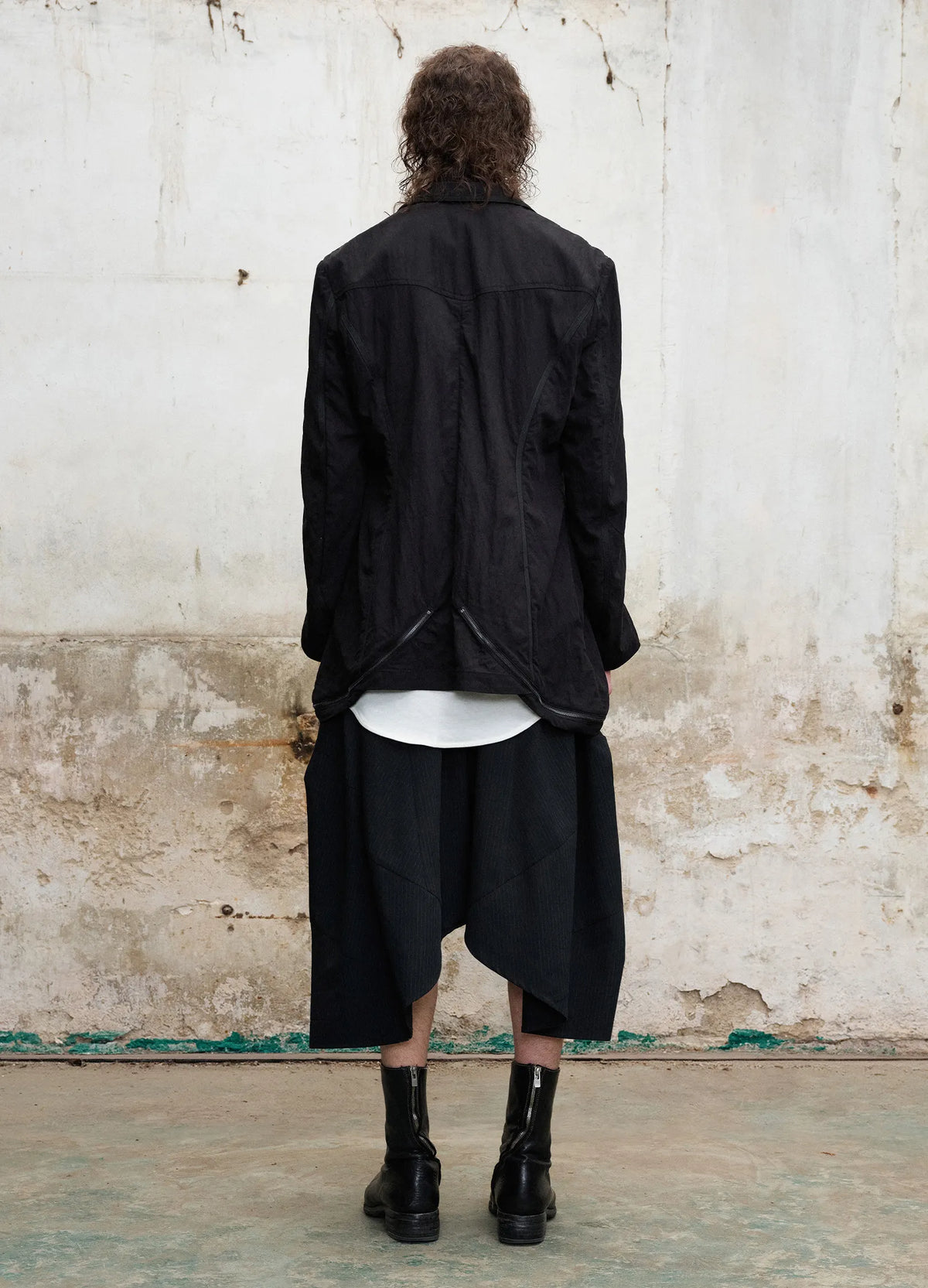 Double Breasted Zip Blazer