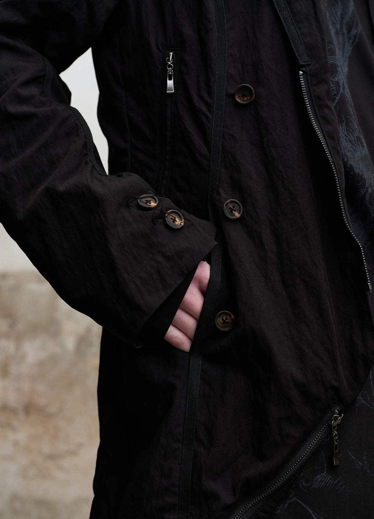 Double Breasted Zip Blazer