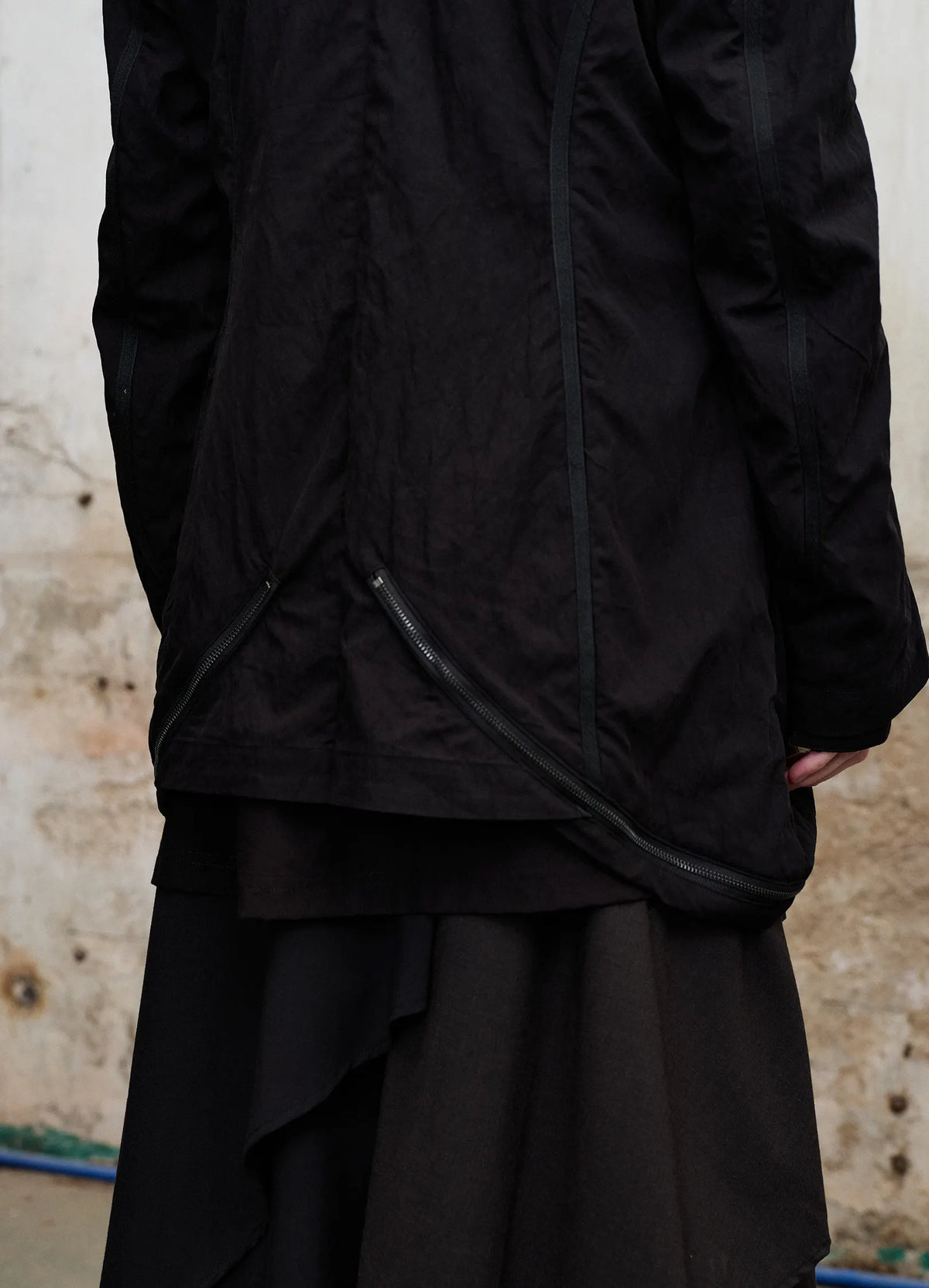 Double Breasted Zip Blazer