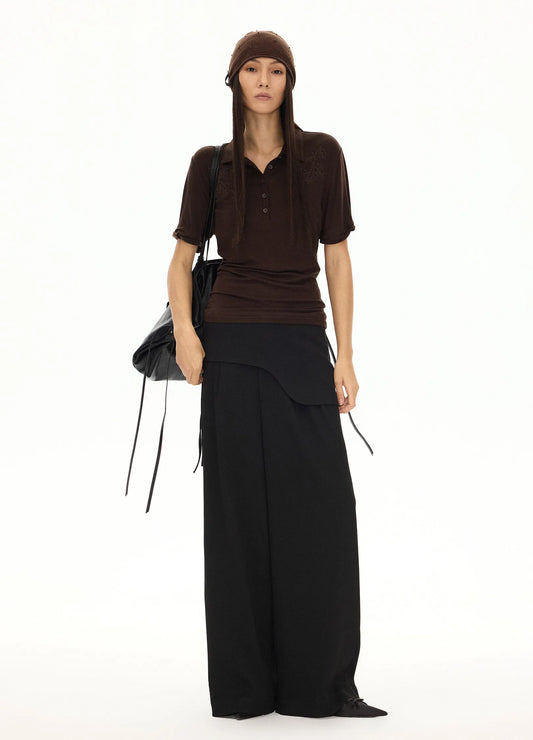 Double Waist Wide Trousers