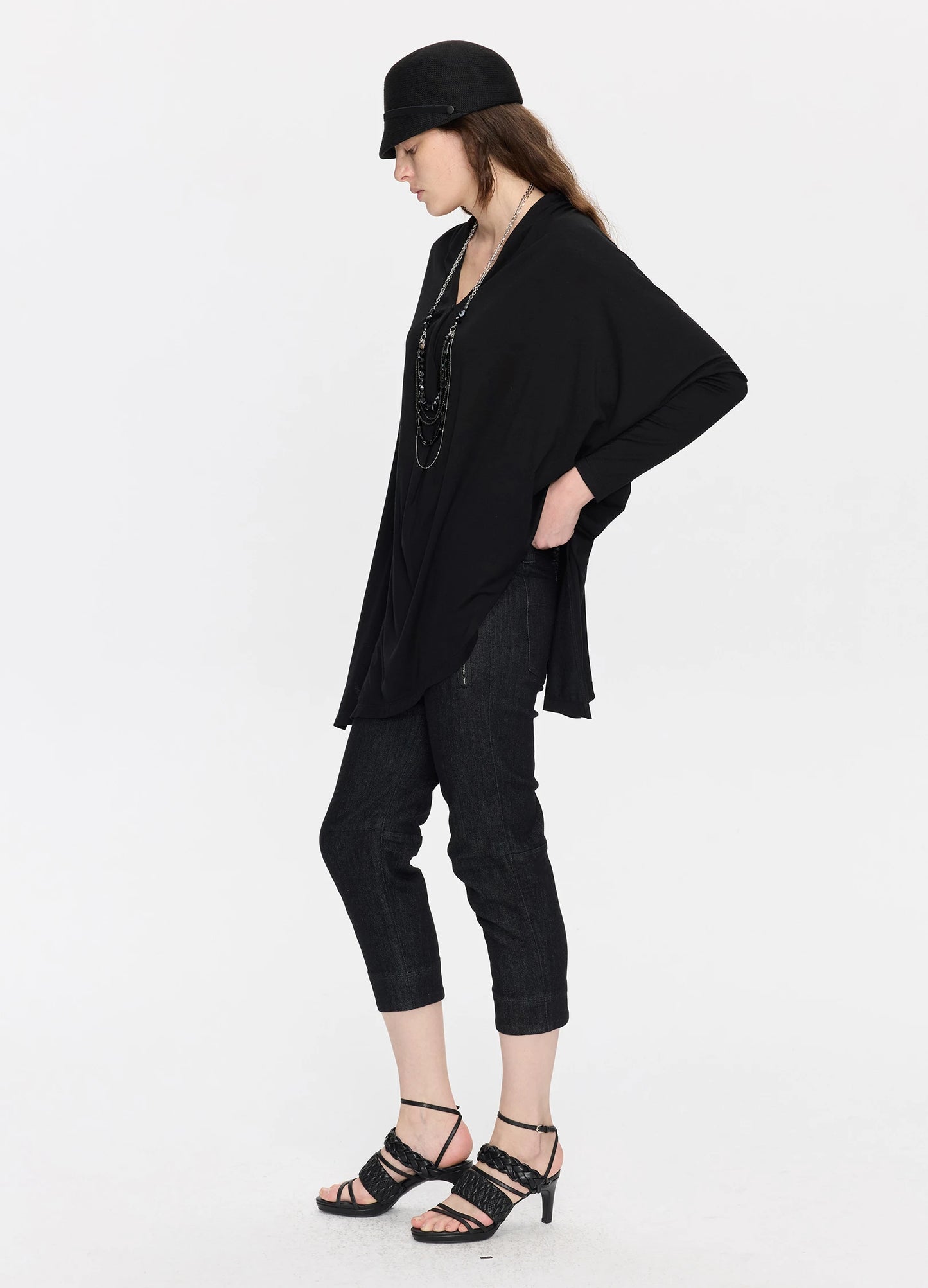 Draped Asymmetric Blouse